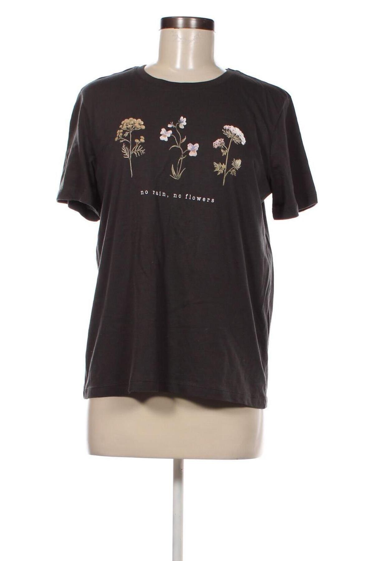 Γυναικείο t-shirt Even&Odd, Μέγεθος L, Χρώμα Γκρί, Τιμή 9,21 €
