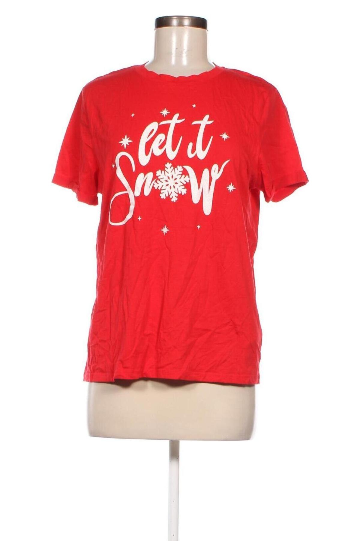 Γυναικείο t-shirt Fb Sister, Μέγεθος L, Χρώμα Κόκκινο, Τιμή 7,64 €