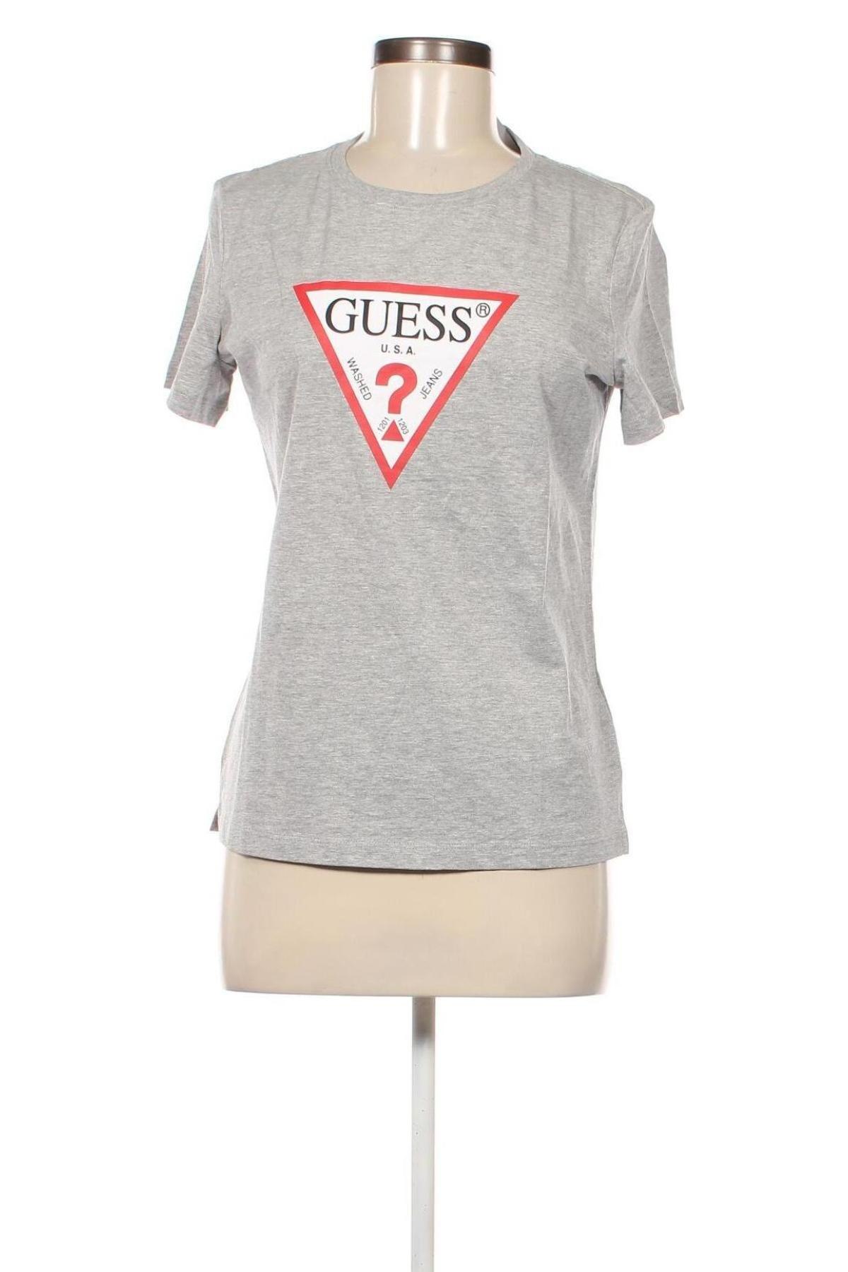 Γυναικείο t-shirt Guess, Μέγεθος M, Χρώμα Γκρί, Τιμή 35,25 €