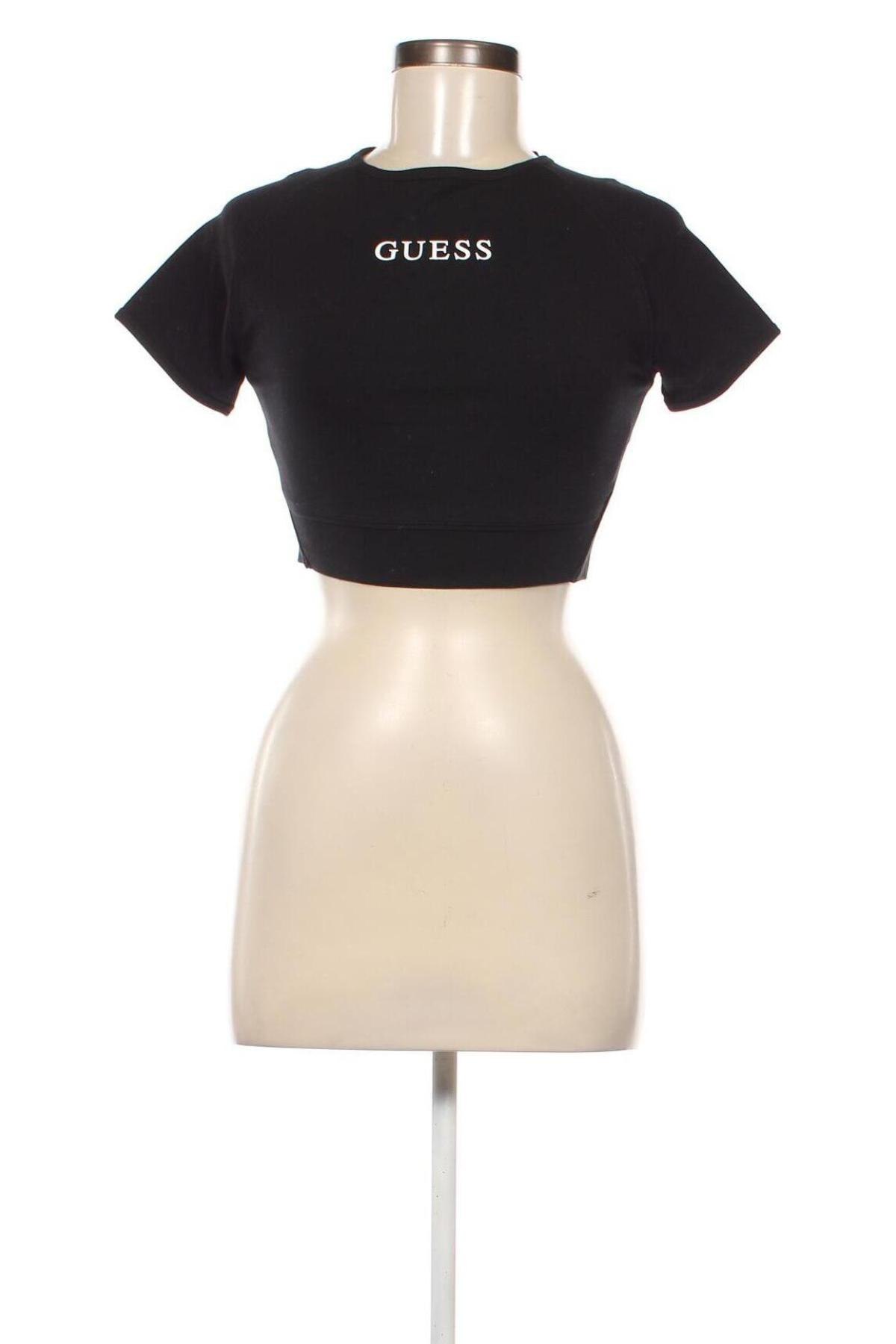 Γυναικείο t-shirt Guess, Μέγεθος M, Χρώμα Μαύρο, Τιμή 35,25 €