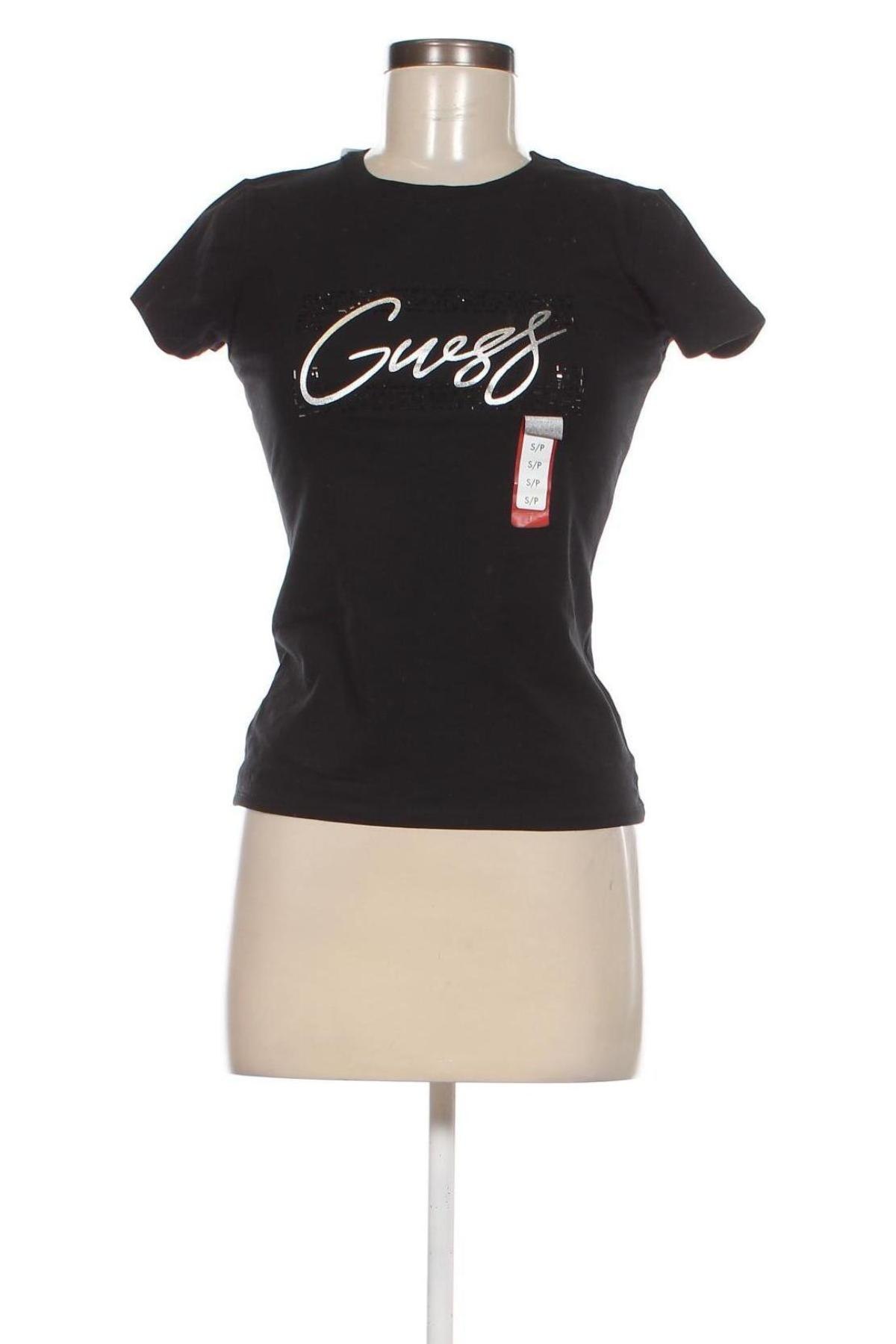 Damen T-Shirt Guess, Größe S, Farbe Schwarz, Preis 36,83 €