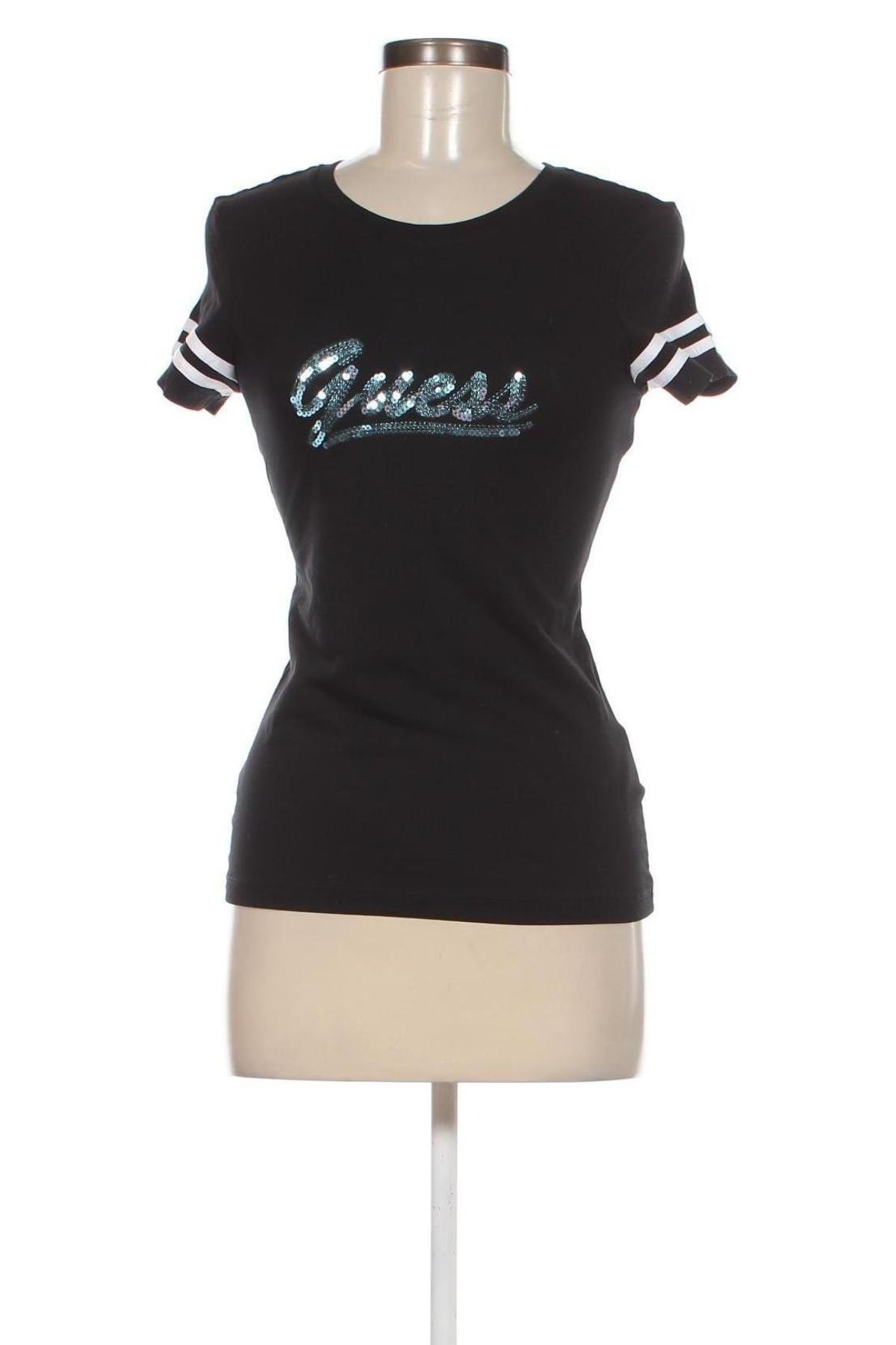 Дамска тениска Guess, Размер S, Цвят Черен, Цена 72,00 лв.