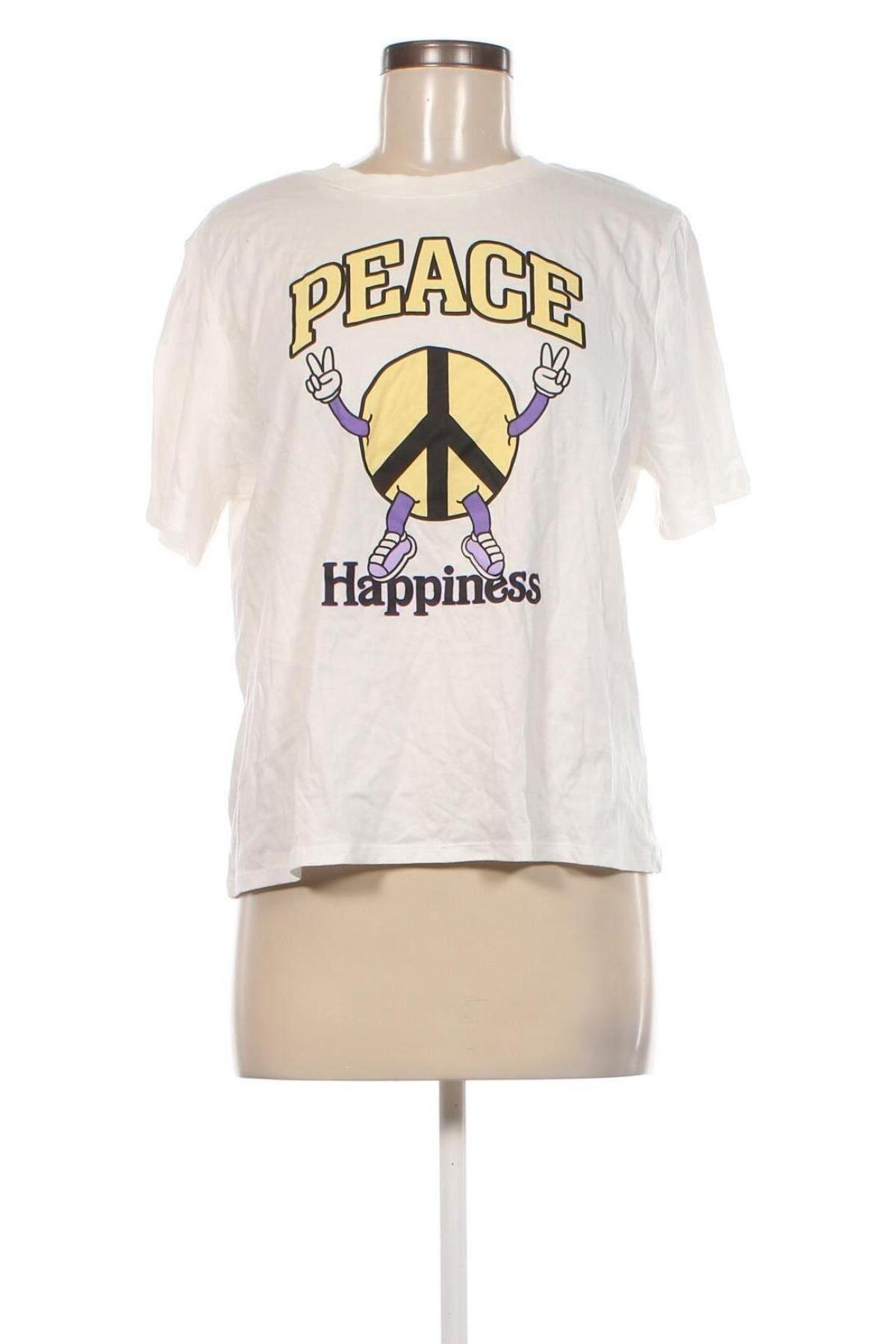 Γυναικείο t-shirt H&M Divided, Μέγεθος S, Χρώμα Λευκό, Τιμή 7,92 €