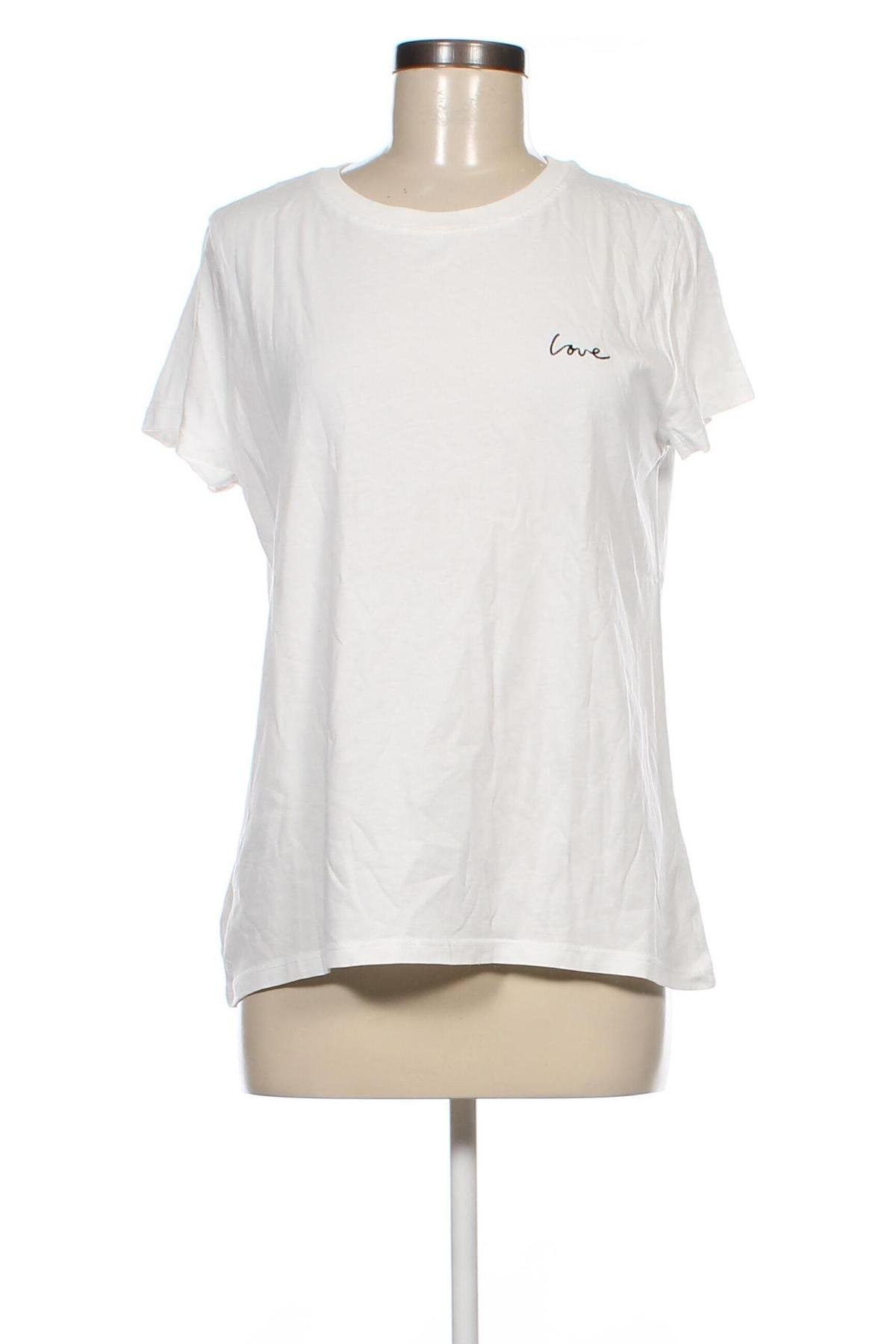 Γυναικείο t-shirt H&M Divided, Μέγεθος L, Χρώμα Λευκό, Τιμή 7,64 €