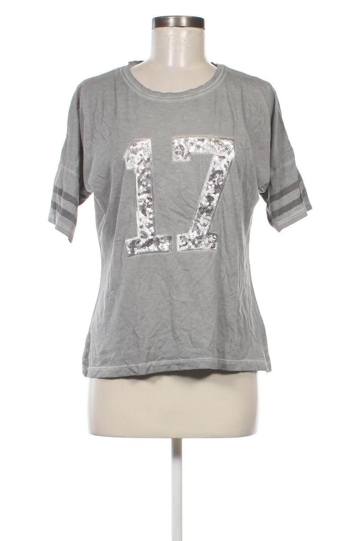 Γυναικείο t-shirt Helene Fischer, Μέγεθος S, Χρώμα Γκρί, Τιμή 4,02 €