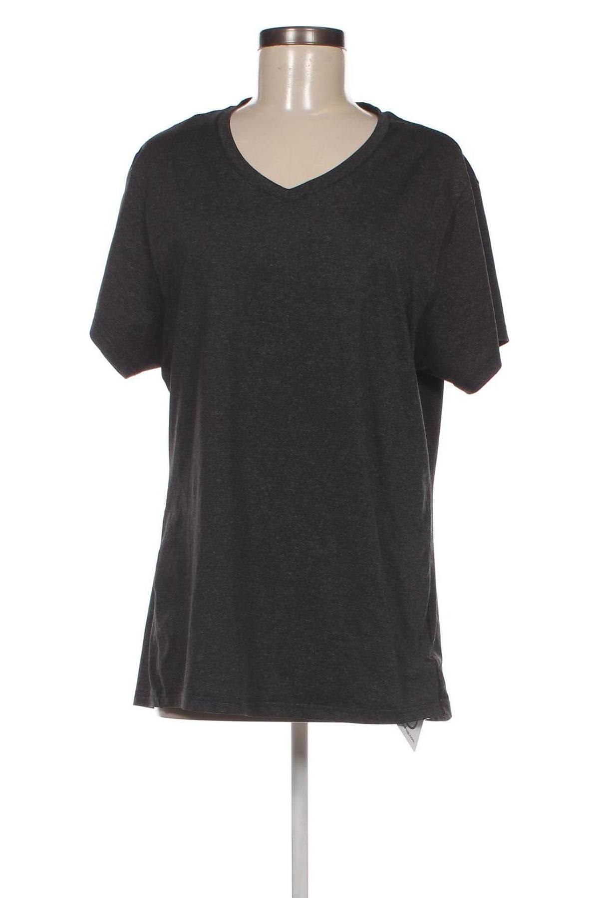 Γυναικείο t-shirt Icyzone, Μέγεθος XXL, Χρώμα Γκρί, Τιμή 7,24 €