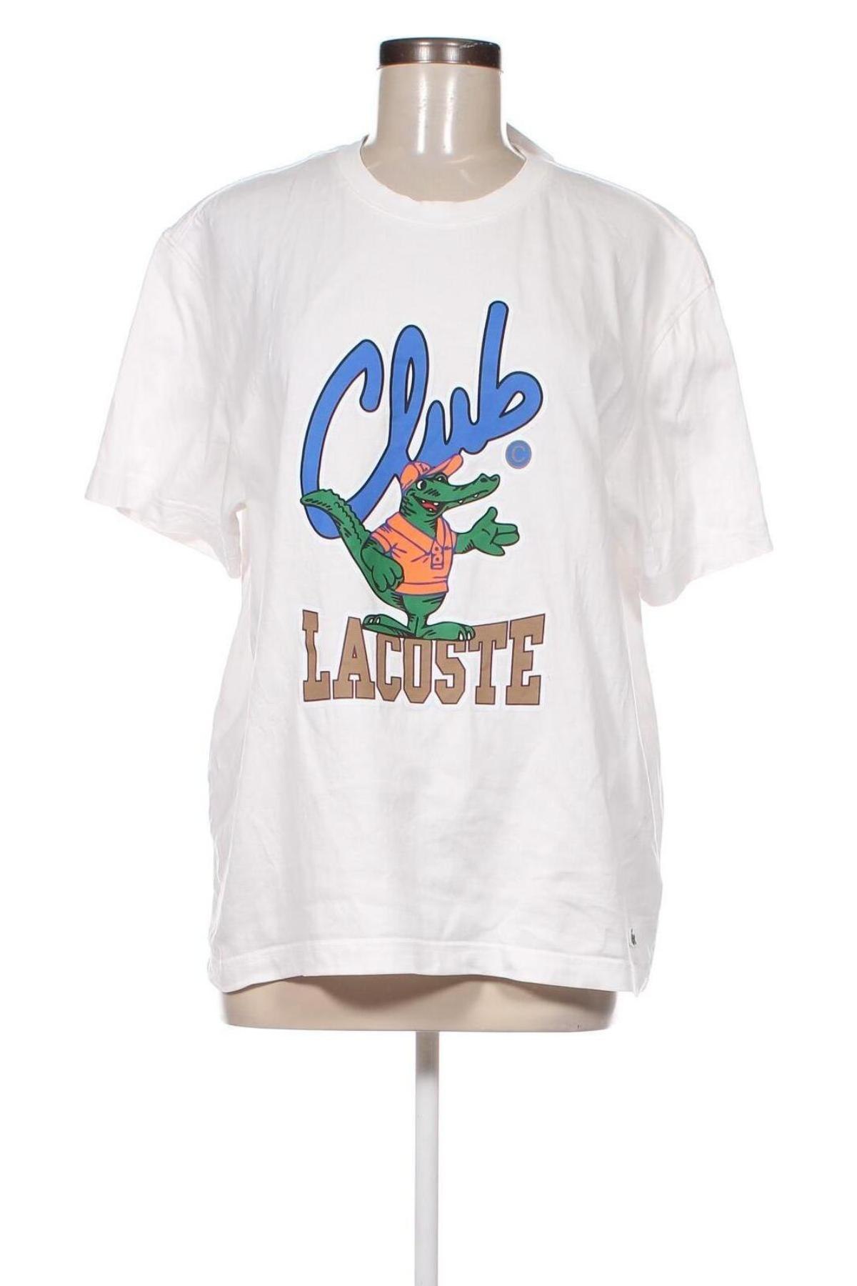 Damen T-Shirt Lacoste, Größe L, Farbe Weiß, Preis € 37,11