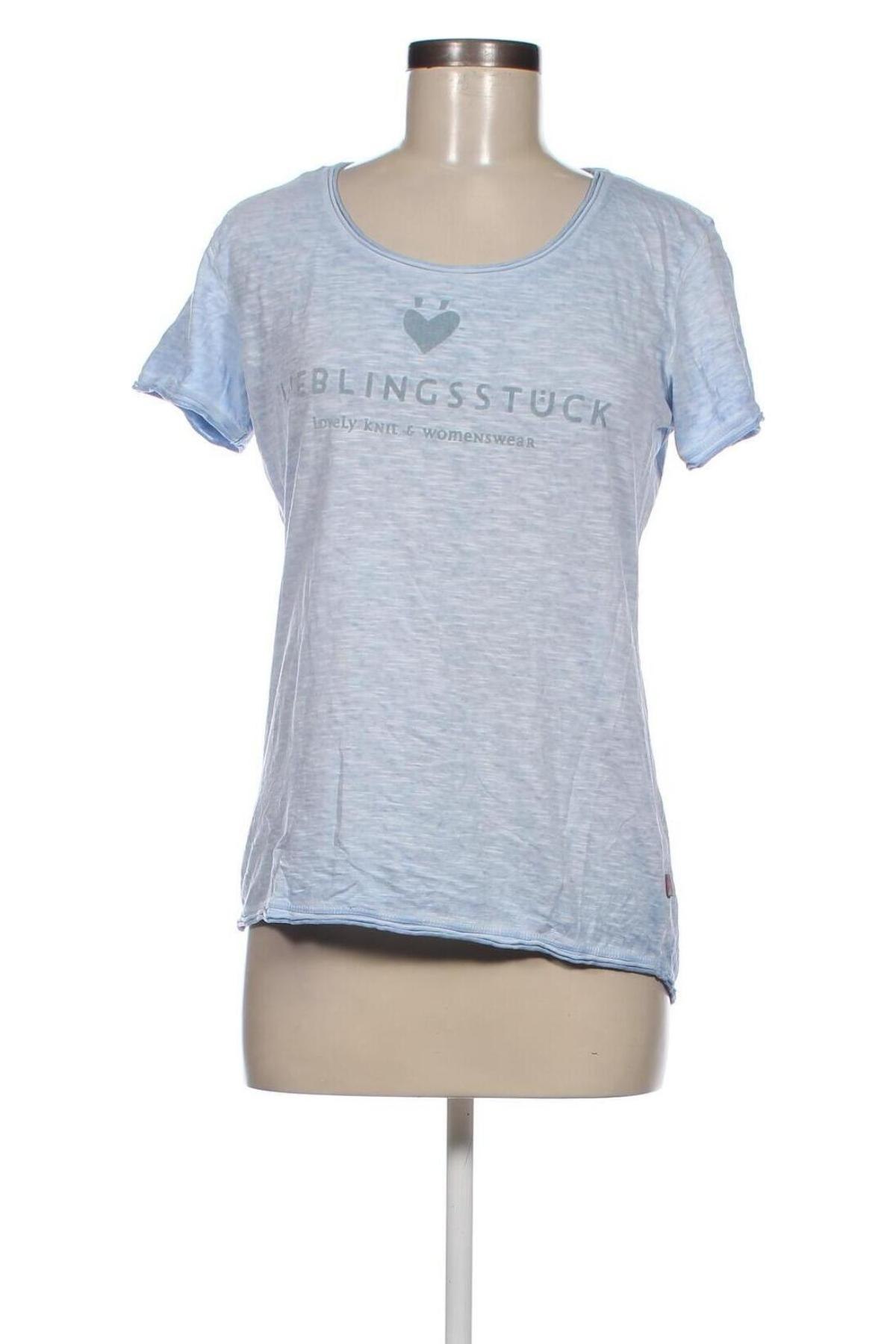 Damen T-Shirt Lieblingsstuck, Größe M, Farbe Blau, Preis 17,85 €