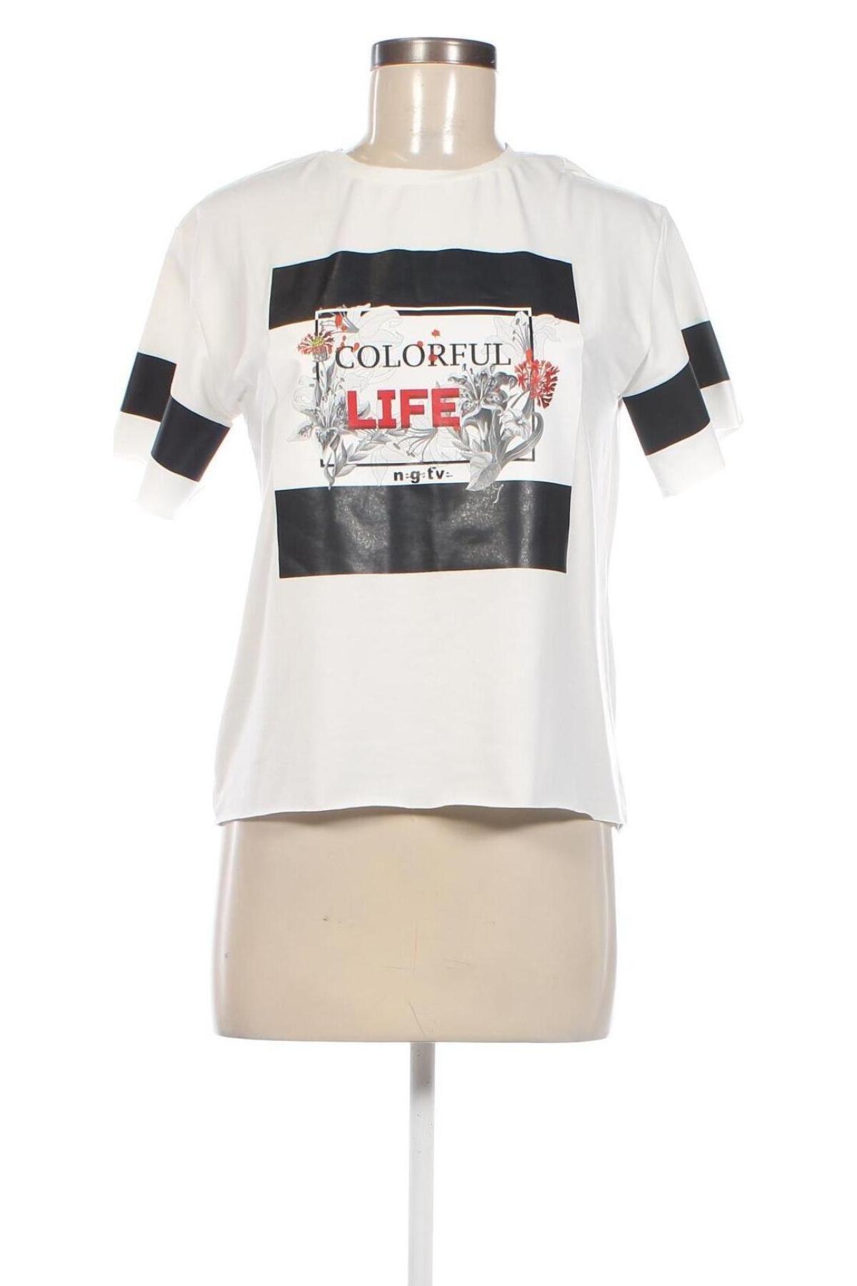 Damen T-Shirt Negative, Größe M, Farbe Weiß, Preis 10,74 €