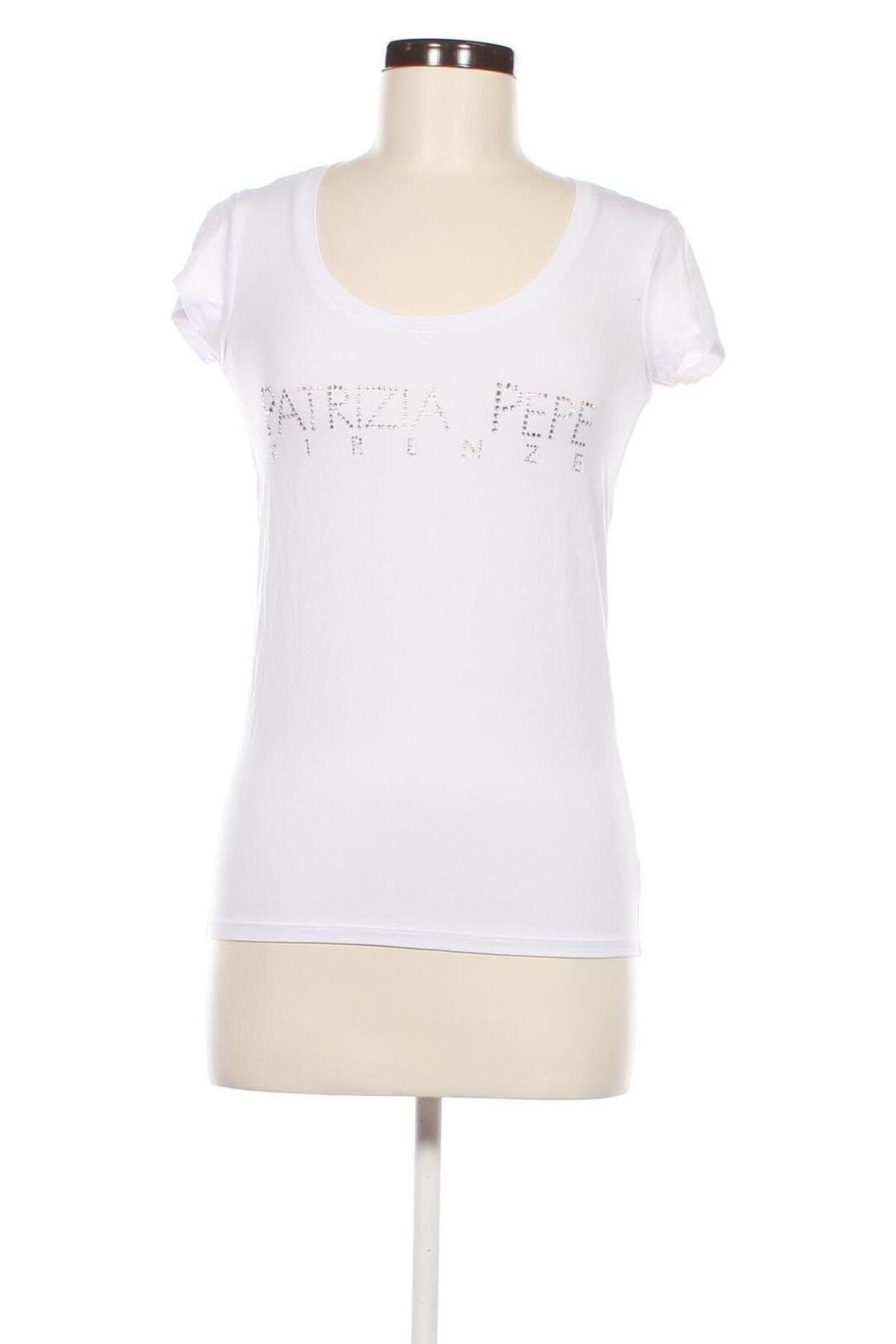 Дамска тениска Patrizia Pepe, Размер S, Цвят Бял, Цена 64,60 лв.