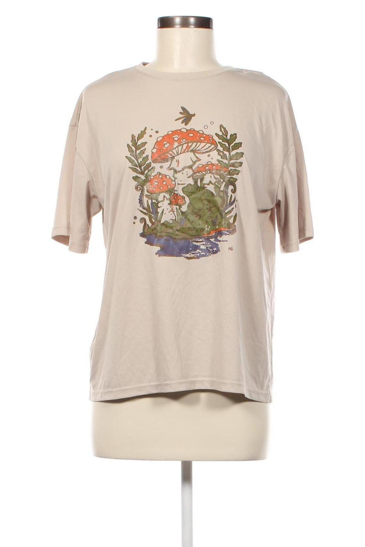 Damen T-Shirt SHEIN, Größe M, Farbe Beige, Preis € 6,34