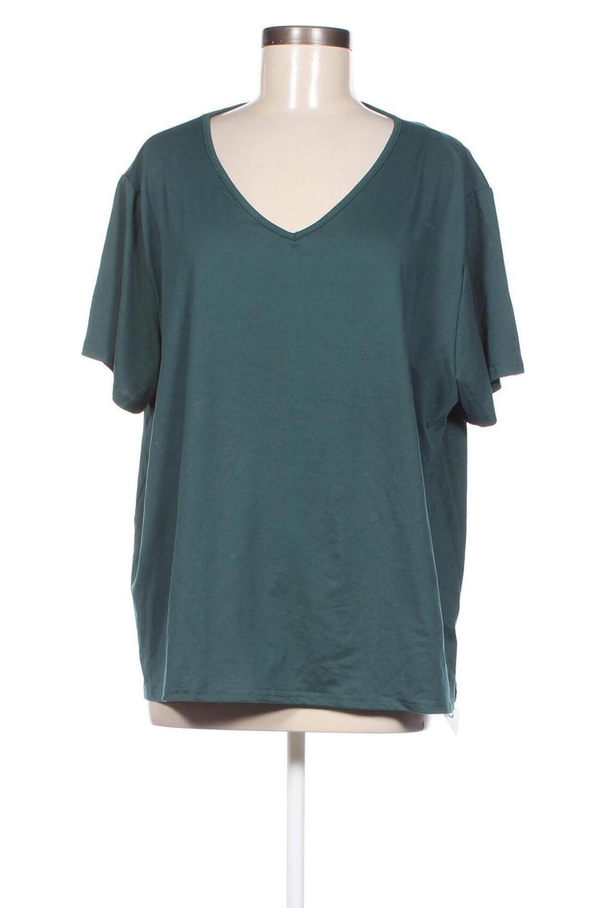 Γυναικείο t-shirt SHEIN, Μέγεθος 3XL, Χρώμα Πράσινο, Τιμή 7,24 €