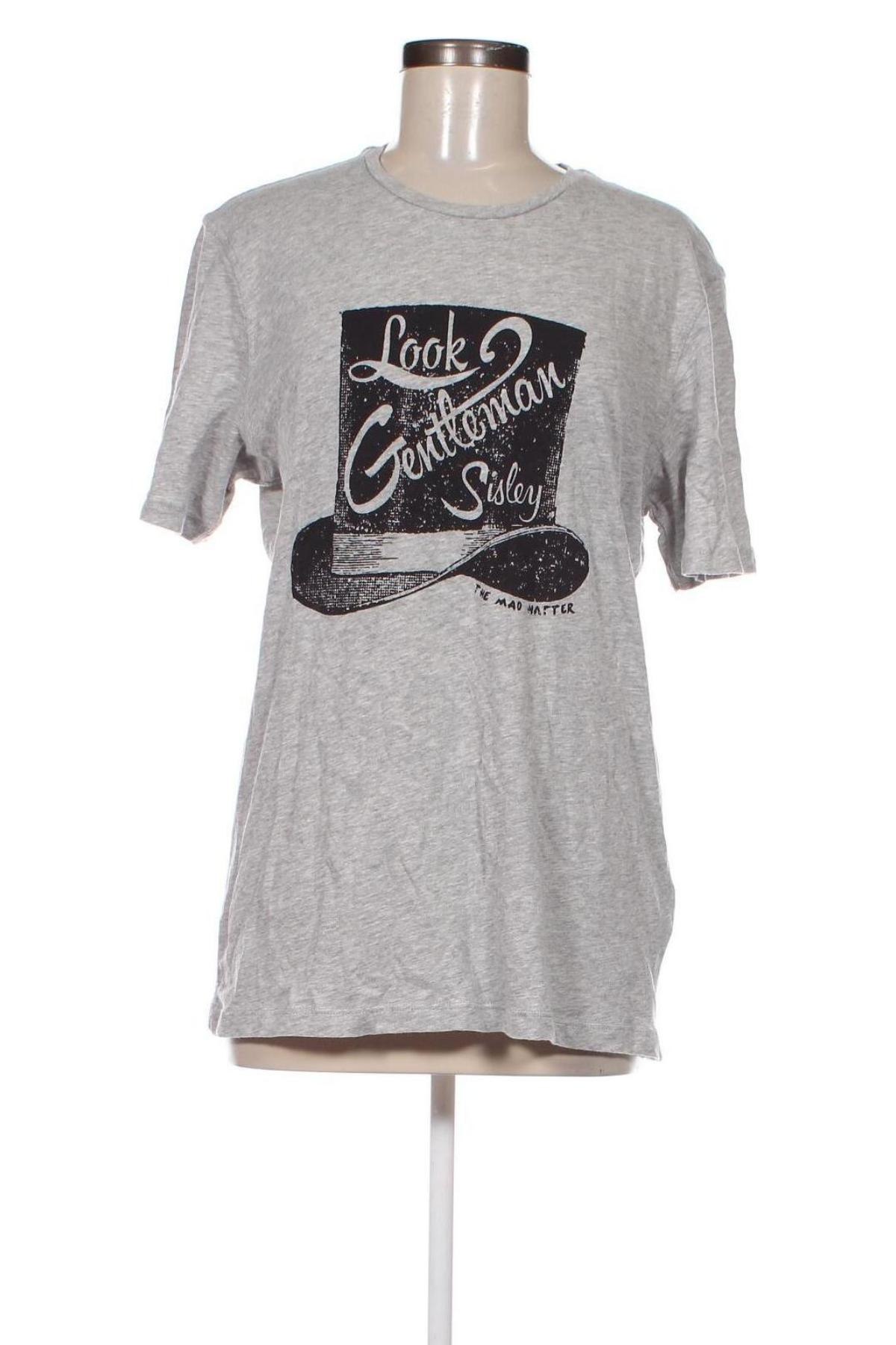 Γυναικείο t-shirt Sisley, Μέγεθος M, Χρώμα Γκρί, Τιμή 30,36 €