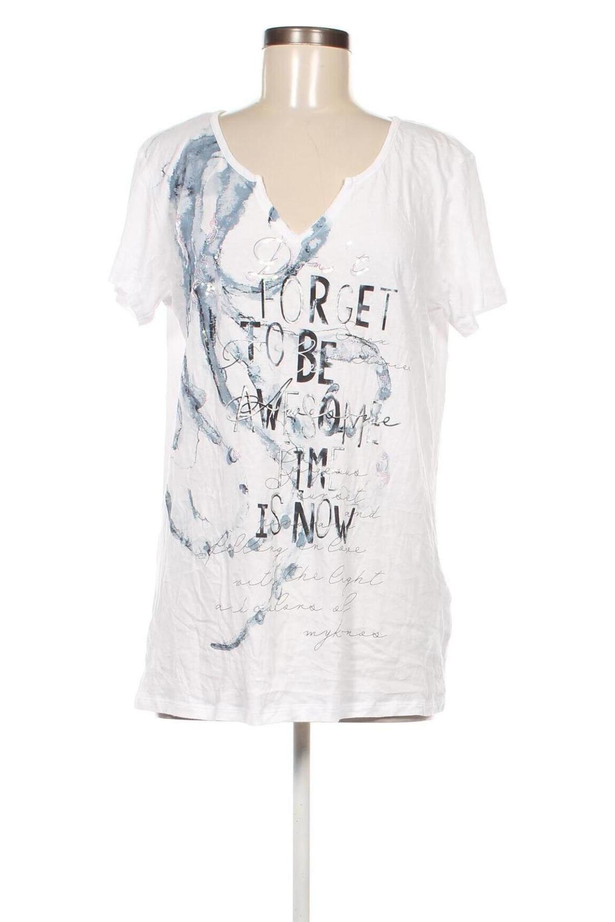 Γυναικείο t-shirt Soccx, Μέγεθος L, Χρώμα Λευκό, Τιμή 16,70 €