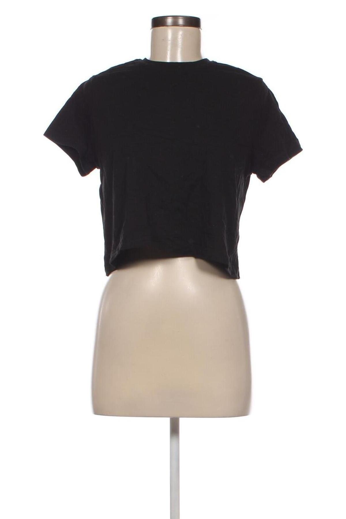 Tricou de femei Stradivarius, Mărime S, Culoare Negru, Preț 42,99 Lei