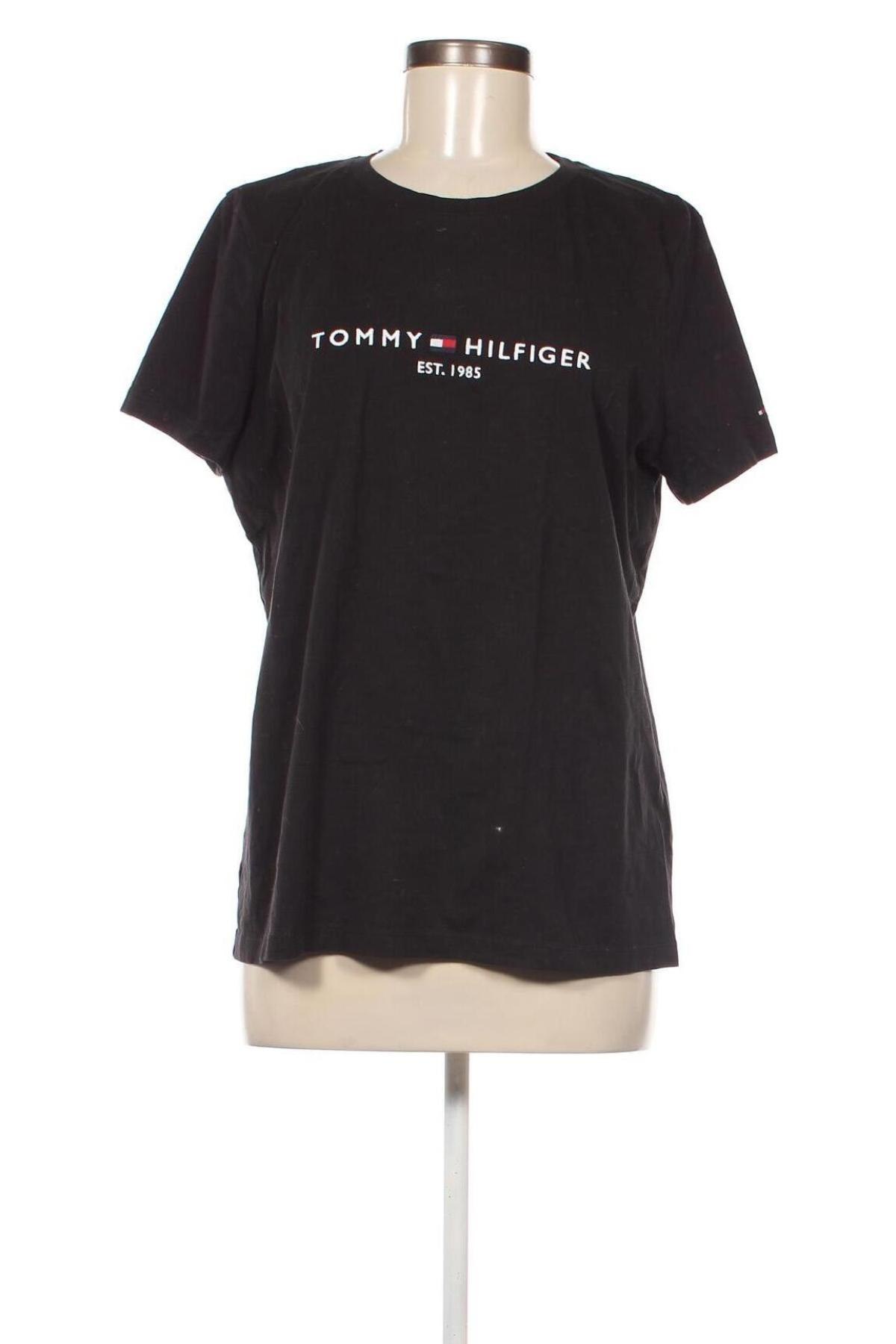 Damen T-Shirt Tommy Hilfiger, Größe XXL, Farbe Schwarz, Preis 35,72 €