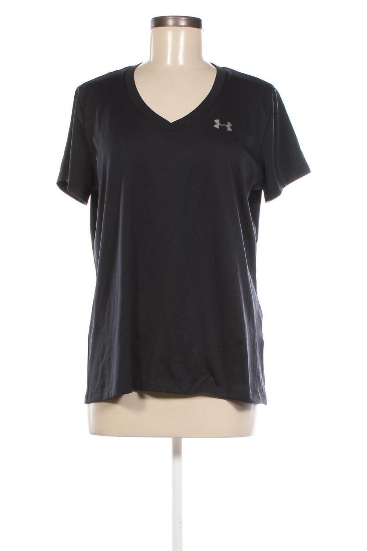 Γυναικείο t-shirt Under Armour, Μέγεθος L, Χρώμα Μαύρο, Τιμή 16,70 €