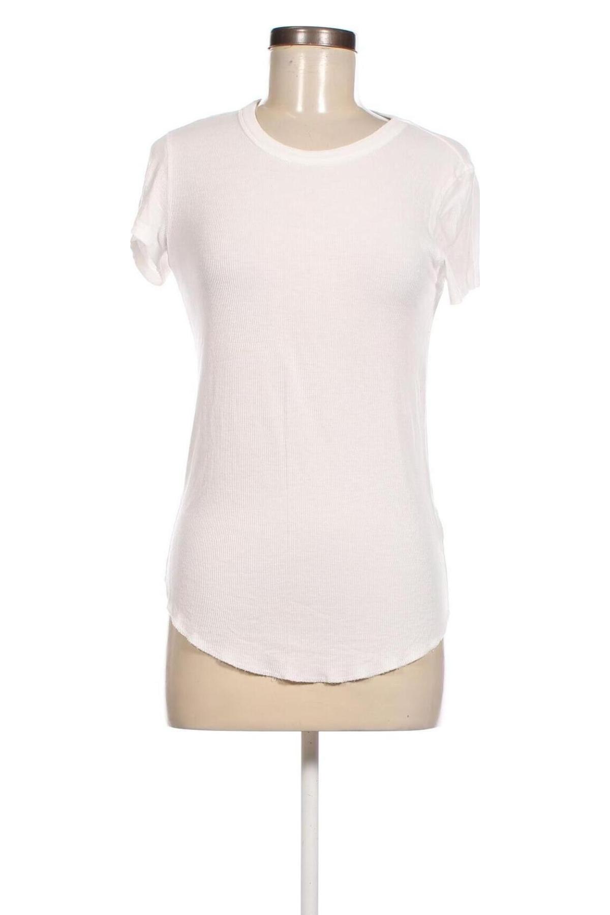 Γυναικείο t-shirt Zara, Μέγεθος L, Χρώμα Λευκό, Τιμή 9,12 €