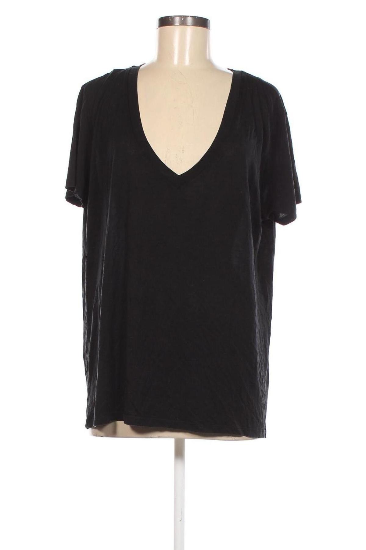 Γυναικείο t-shirt Zara, Μέγεθος XL, Χρώμα Μαύρο, Τιμή 6,80 €