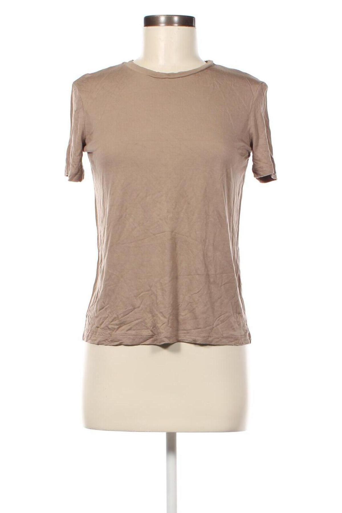 Damen T-Shirt Zara, Größe M, Farbe Beige, Preis 4,97 €