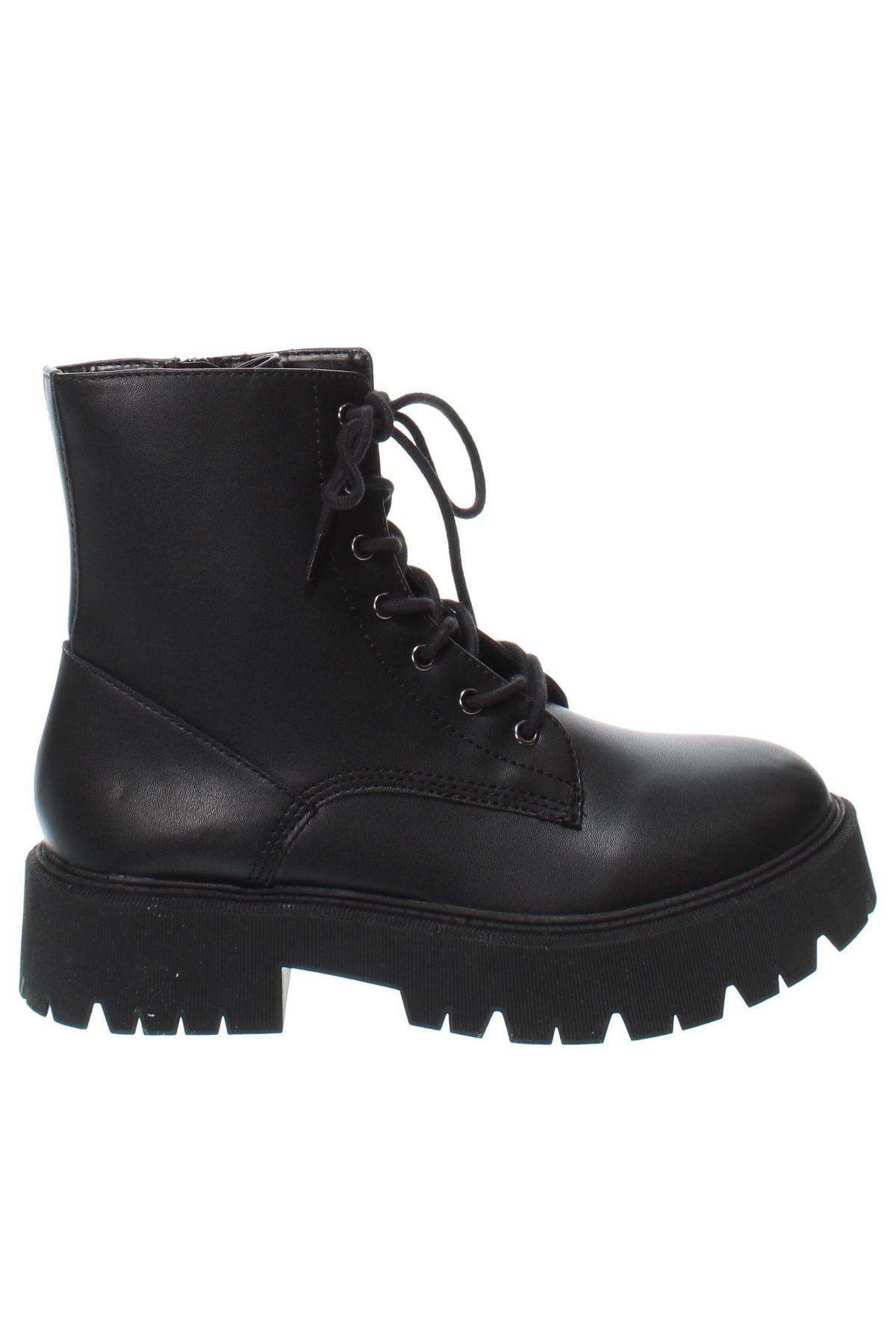 Botine de damă Bershka, Mărime 38, Culoare Negru, Preț 144,38 Lei