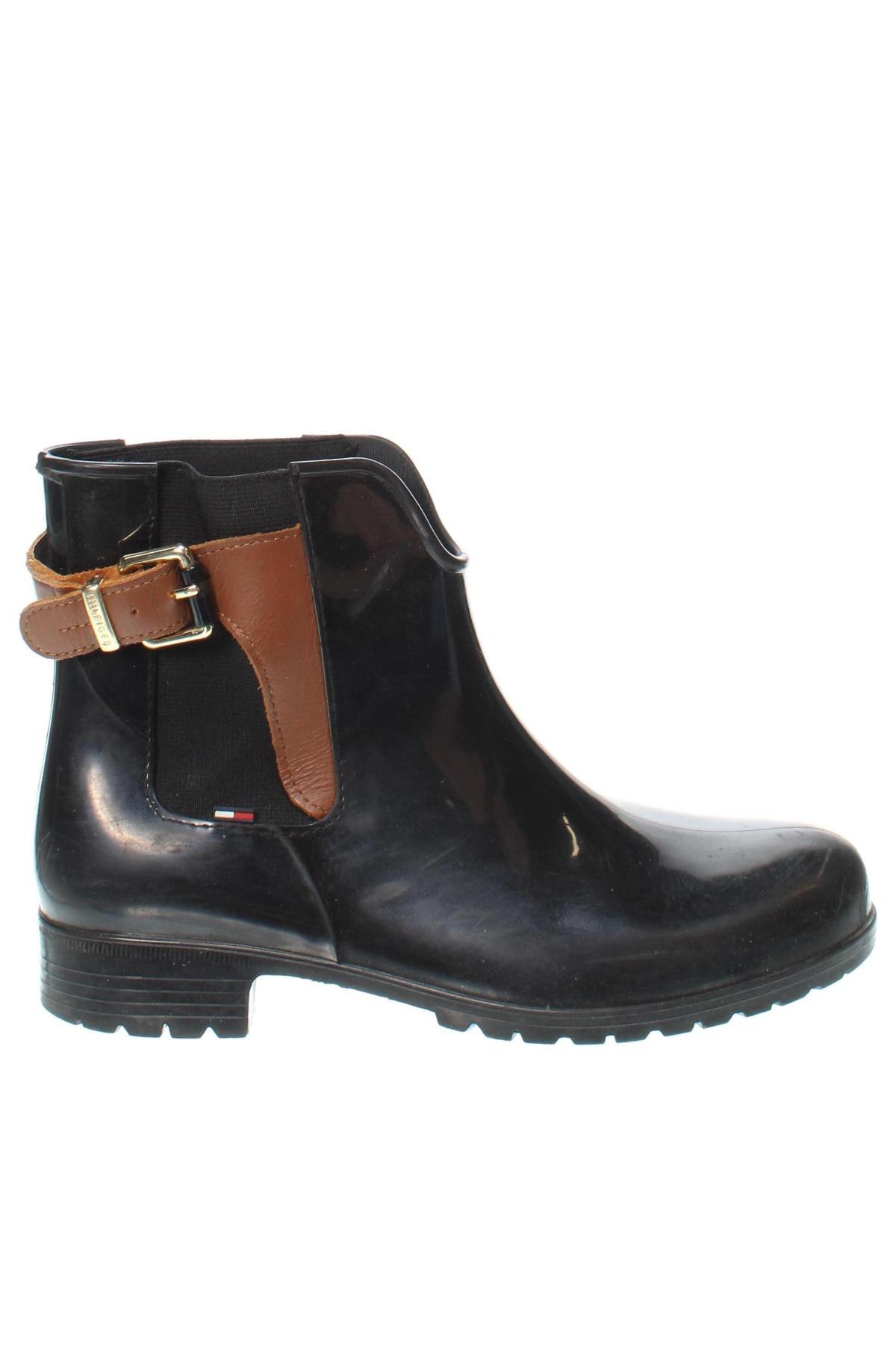 Botine de damă Tommy Hilfiger, Mărime 39, Culoare Negru, Preț 404,61 Lei