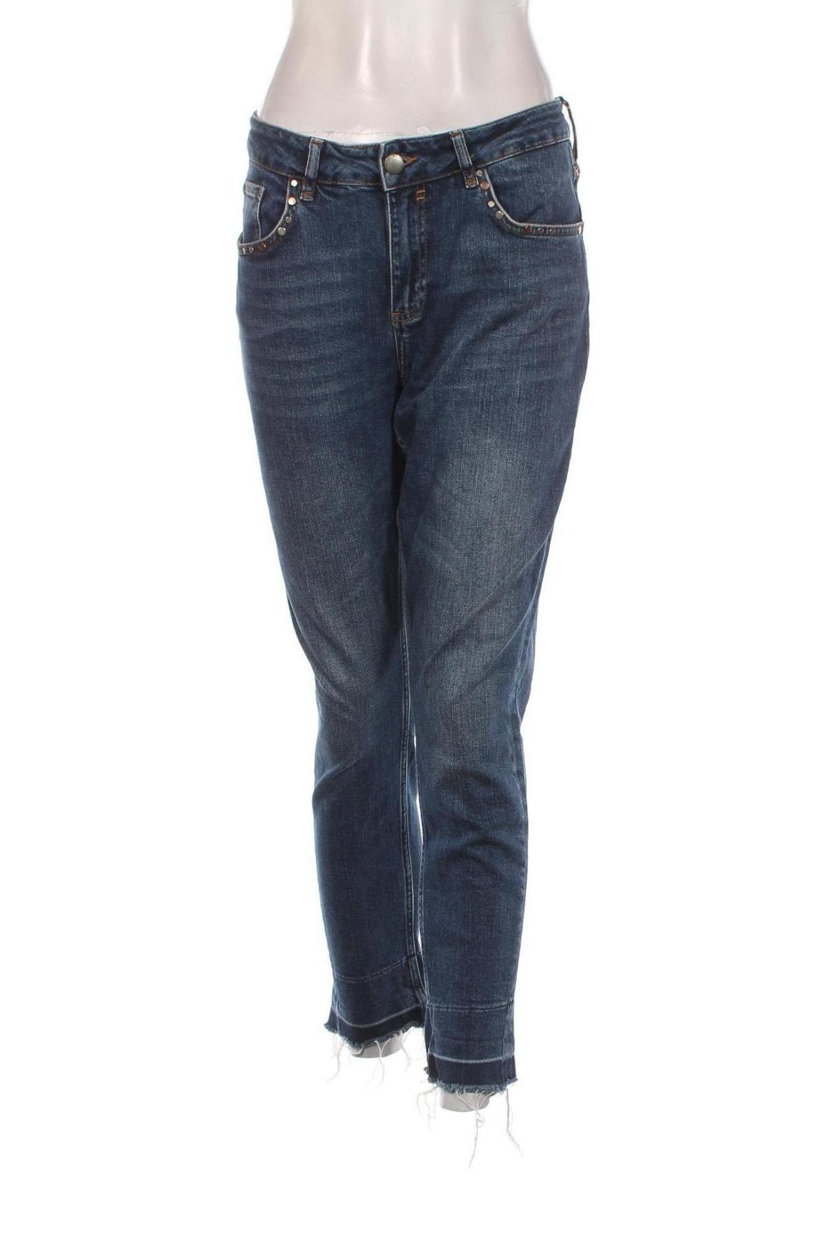 Дамски дънки BSB Jeans, Размер L, Цвят Син, Цена 26,75 лв.