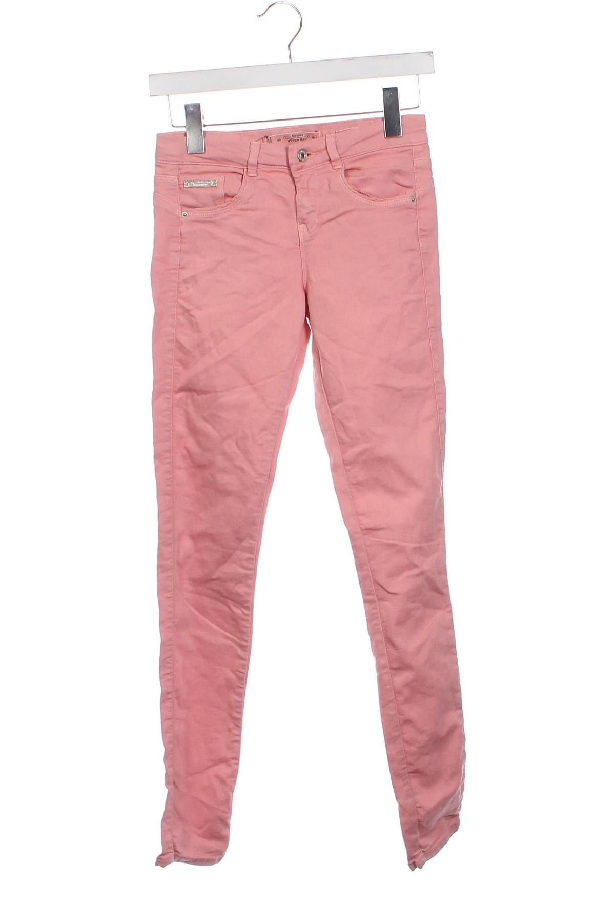 Dámské džíny  Bershka, Velikost XS, Barva Růžová, Cena  139,00 Kč