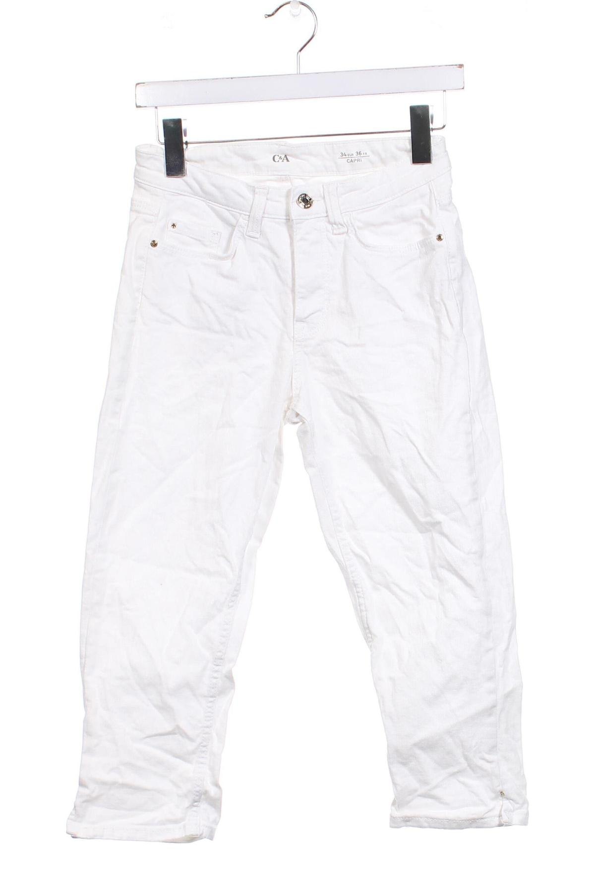 Damen Jeans C&A, Größe XS, Farbe Weiß, Preis € 7,06
