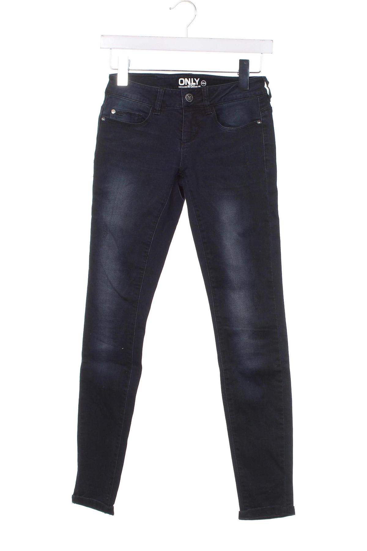 Dámske džínsy  ONLY, Veľkosť XS, Farba Modrá, Cena  15,00 €