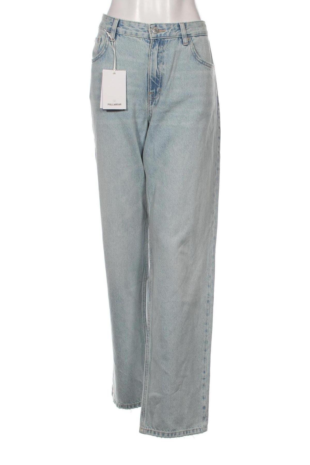 Damskie jeansy Pull&Bear, Rozmiar XL, Kolor Niebieski, Cena 121,38 zł