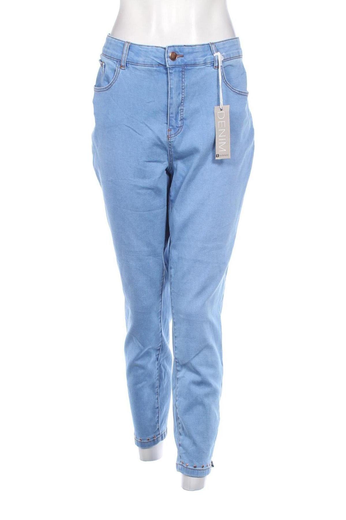 Dámske džínsy  Rockmans, Veľkosť XL, Farba Modrá, Cena  23,73 €