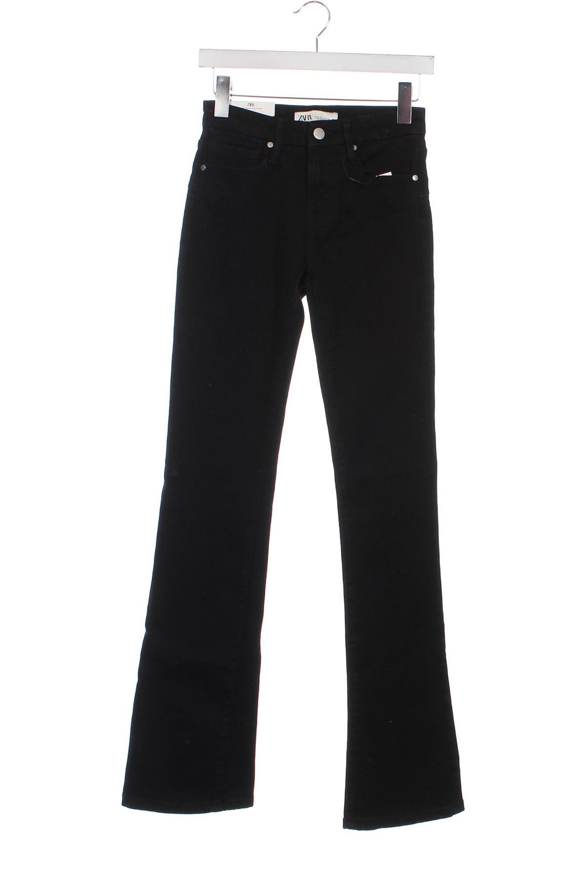 Dámské džíny  Zara, Velikost XS, Barva Černá, Cena  557,00 Kč
