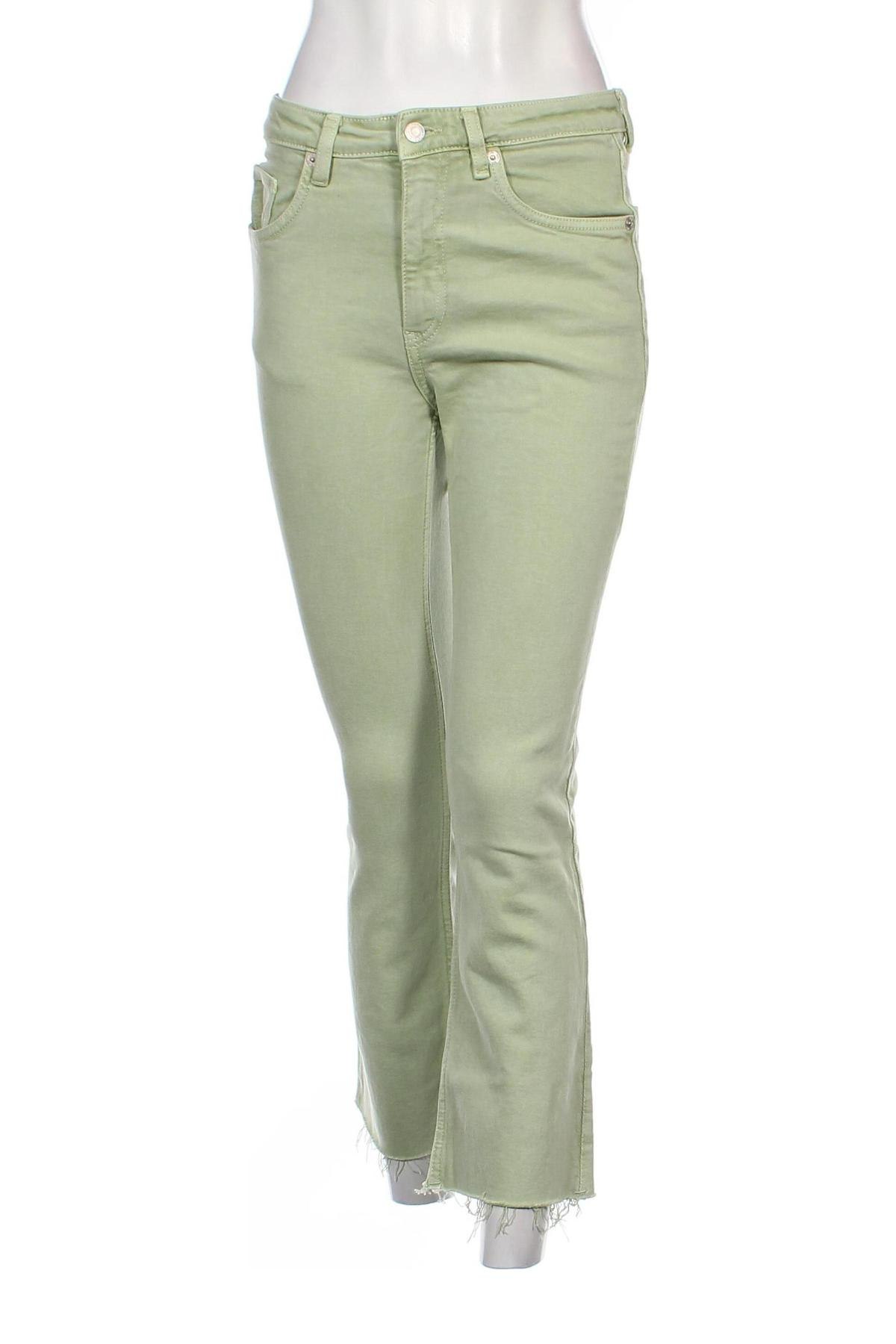 Dámské džíny  Zara, Velikost S, Barva Zelená, Cena  430,00 Kč
