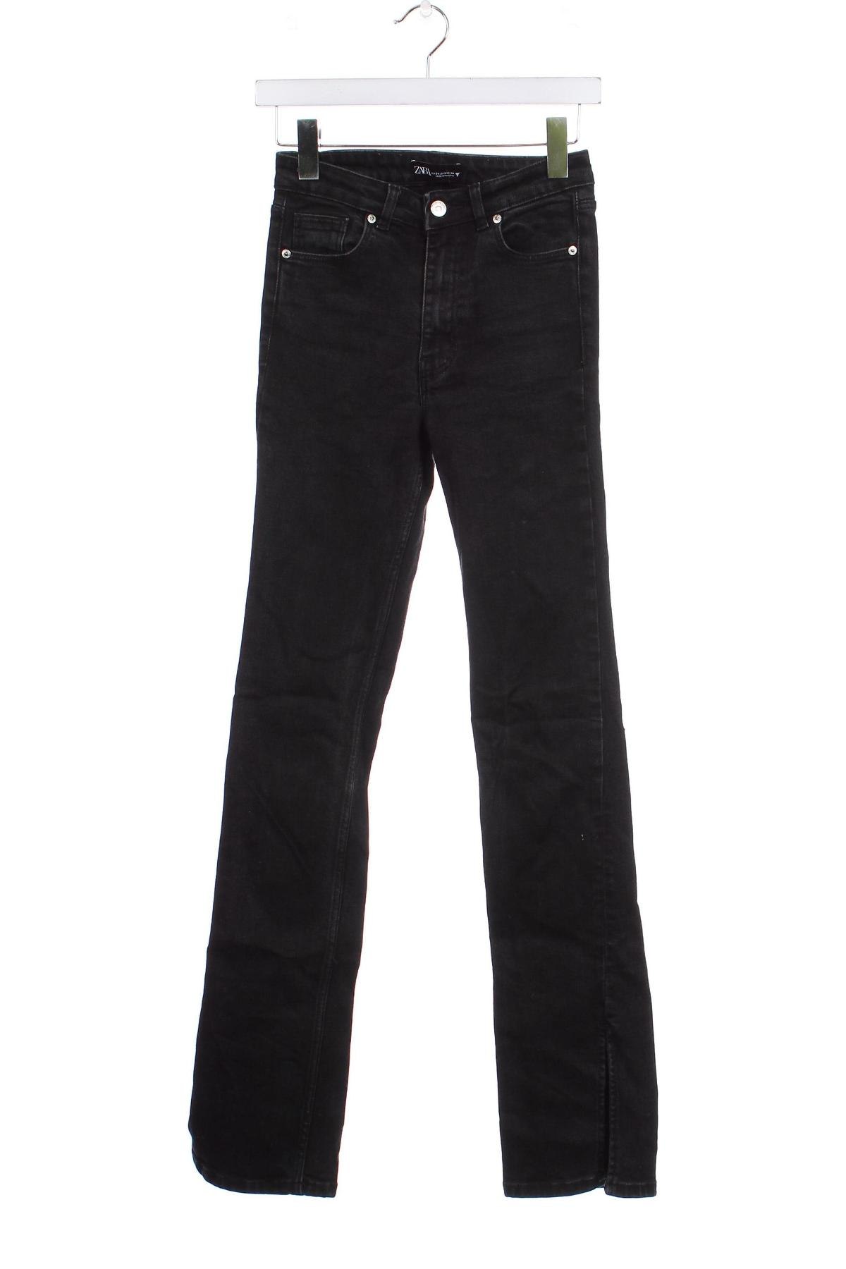 Γυναικείο Τζίν Zara, Μέγεθος XS, Χρώμα Μαύρο, Τιμή 8,35 €