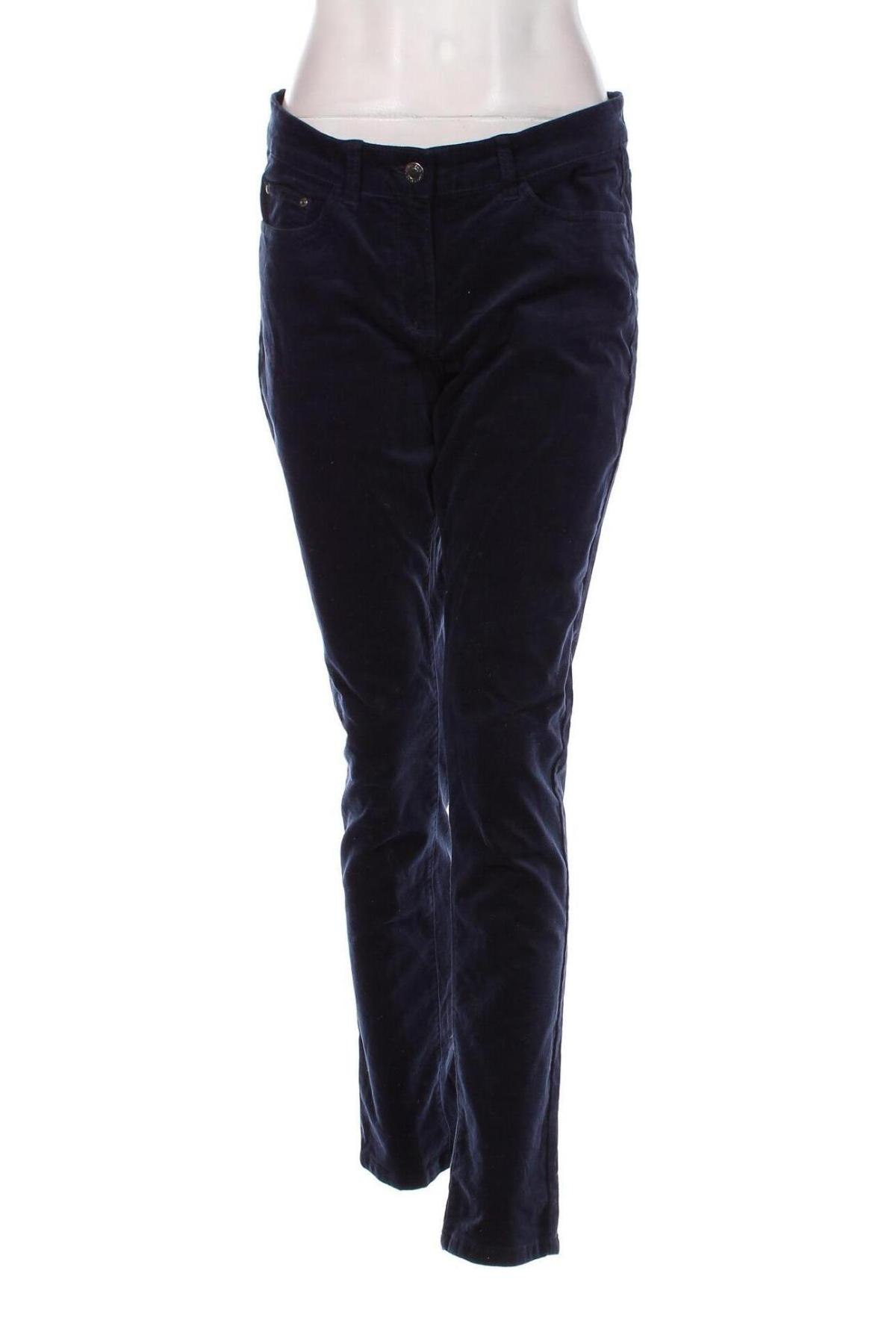 Pantaloni de velvet de femei Blue Motion, Mărime M, Culoare Albastru, Preț 31,48 Lei