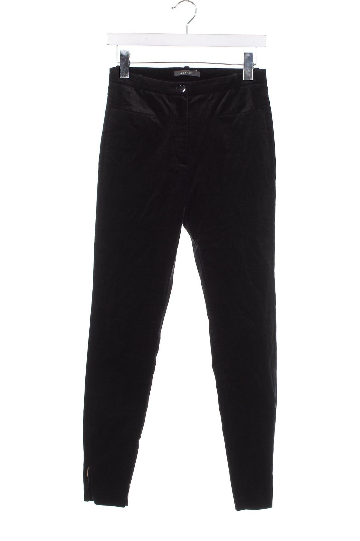 Pantaloni de velvet de femei Esprit, Mărime S, Culoare Negru, Preț 32,37 Lei