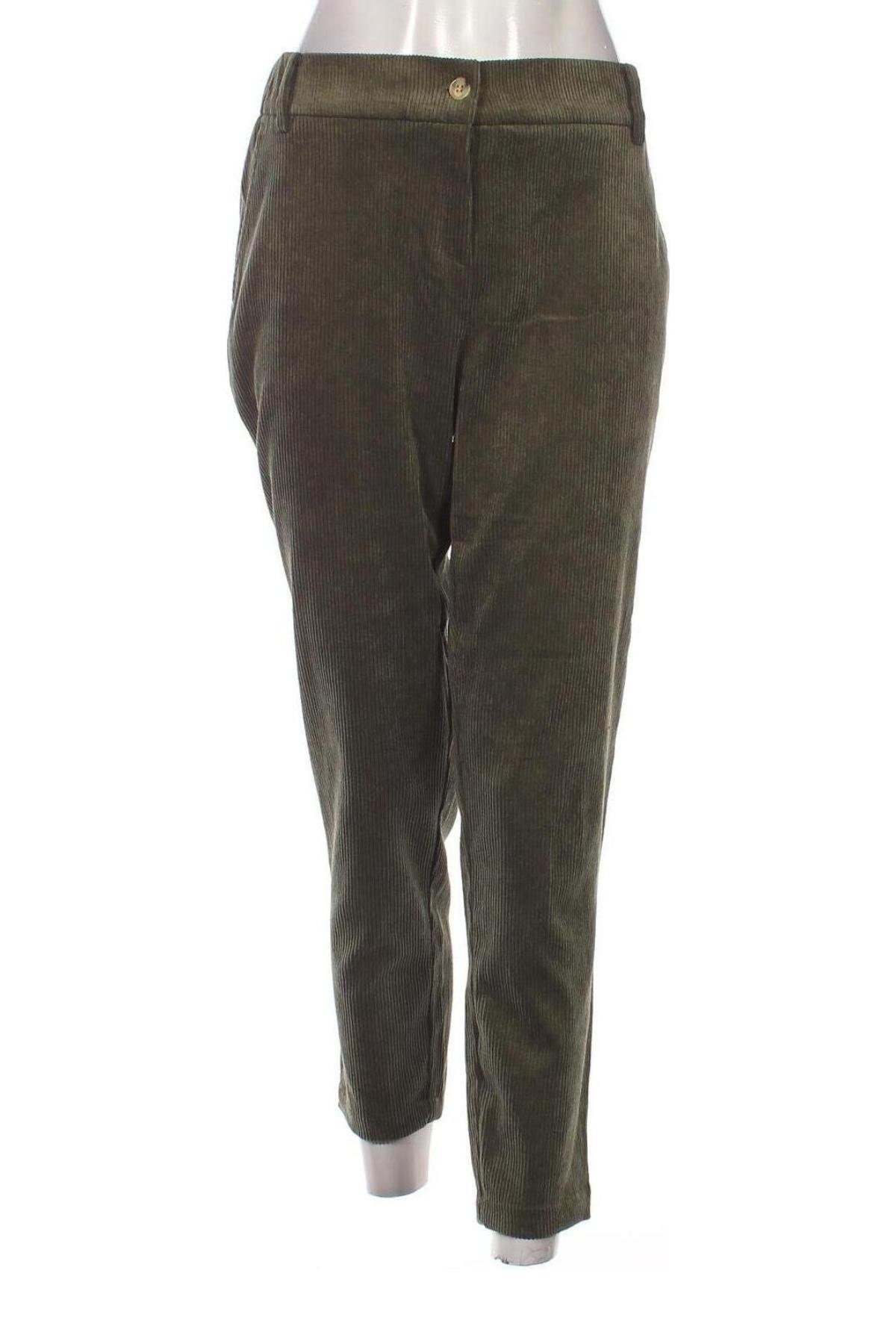 Pantaloni de velvet de femei Esprit, Mărime M, Culoare Verde, Preț 26,97 Lei