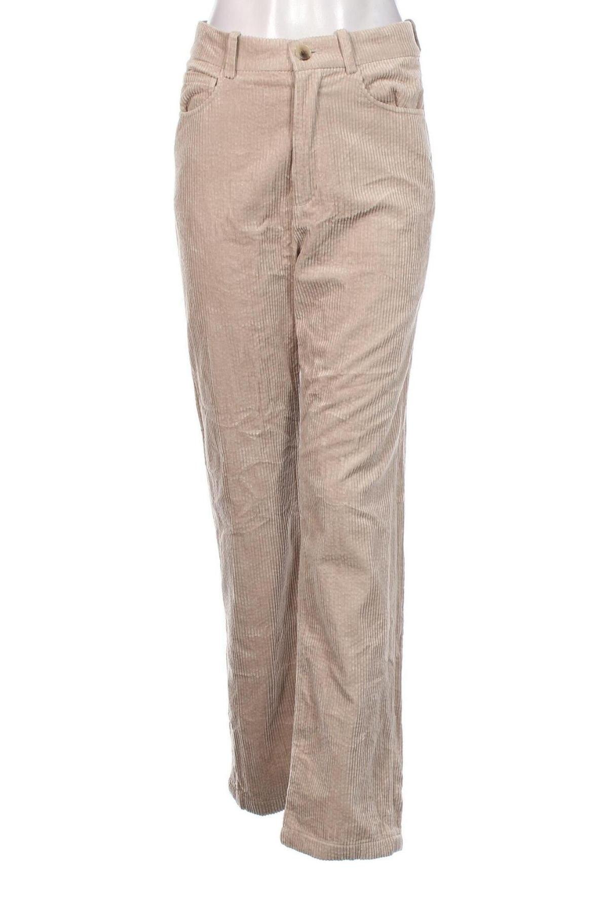 Pantaloni de velvet de femei Esprit, Mărime M, Culoare Bej, Preț 26,97 Lei