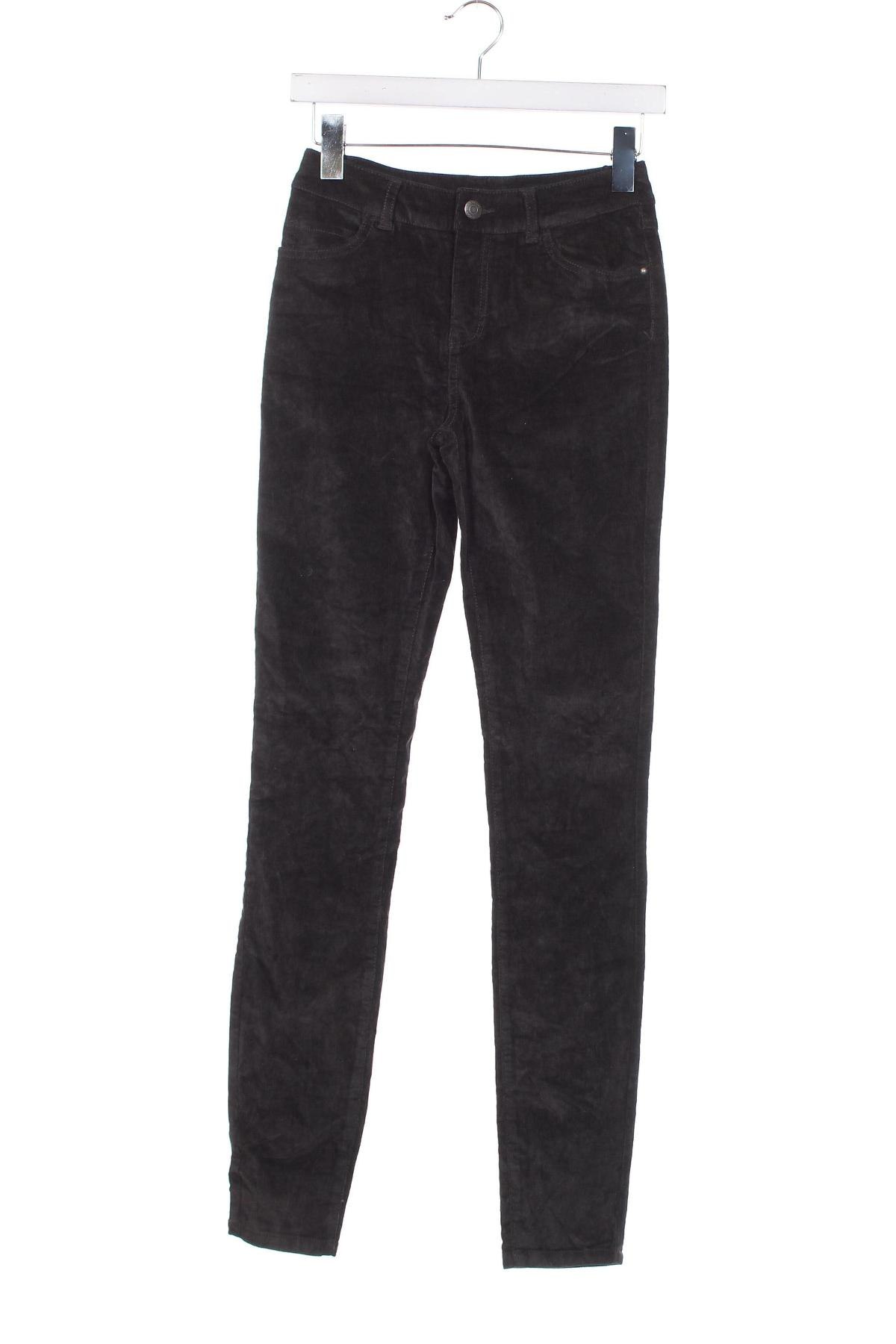 Pantaloni de velvet de femei Groggy, Mărime S, Culoare Gri, Preț 39,34 Lei