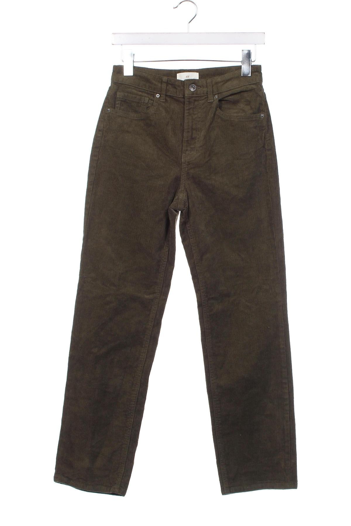Дамски джинси H&M, Размер S, Цвят Зелен, Цена 7,54 лв.
