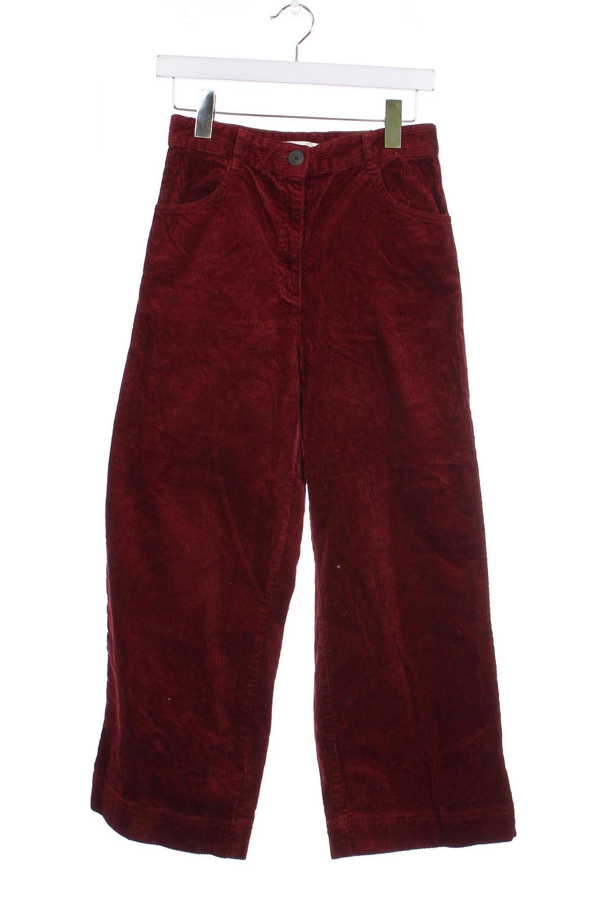 Pantaloni de velvet de femei H&M, Mărime M, Culoare Roșu, Preț 31,48 Lei