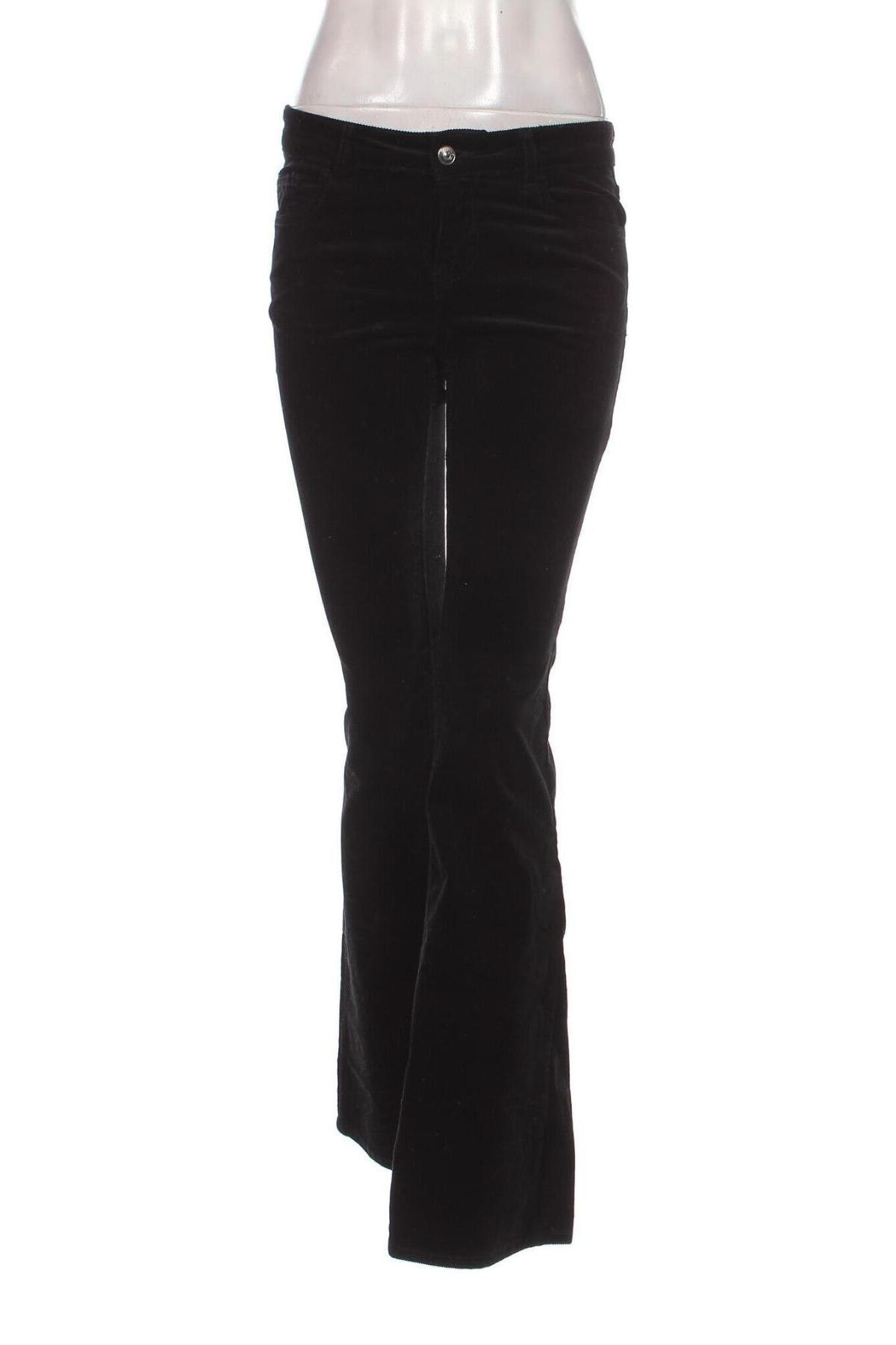 Pantaloni de velvet de femei H&M Divided, Mărime S, Culoare Negru, Preț 121,33 Lei