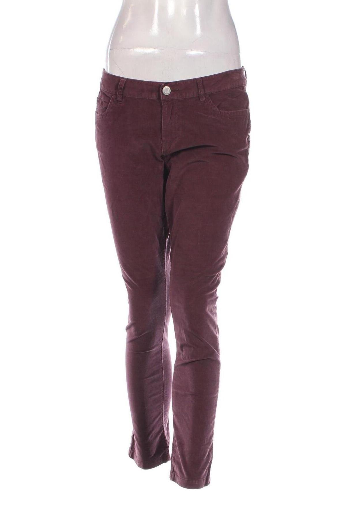 Pantaloni de velvet de femei Jean Pascale, Mărime M, Culoare Roz, Preț 44,89 Lei