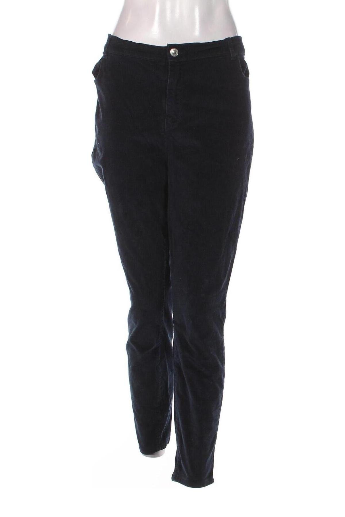 Pantaloni de velvet de femei LCW, Mărime XL, Culoare Albastru, Preț 44,39 Lei