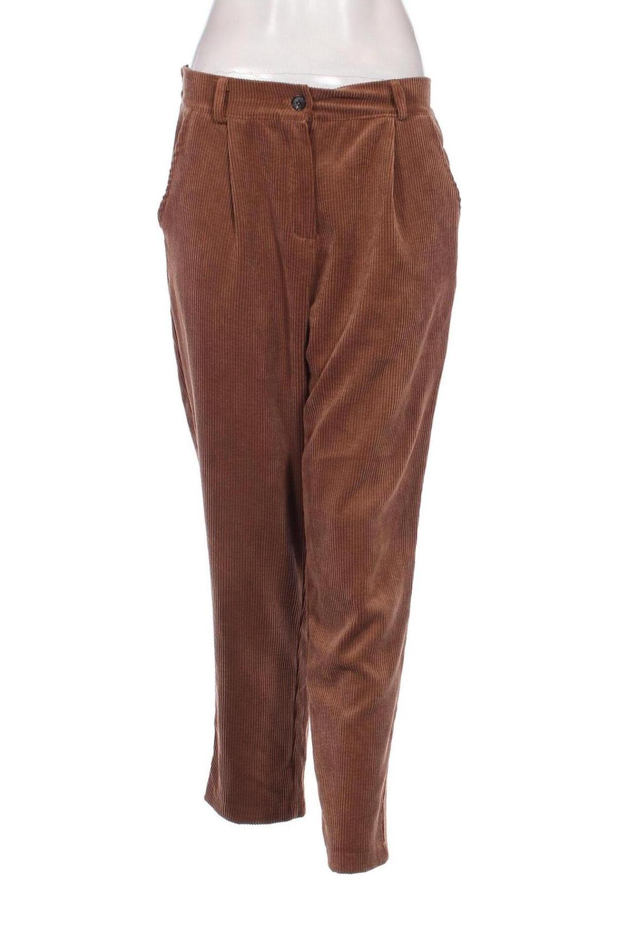 Pantaloni de velvet de femei Lola & Liza, Mărime M, Culoare Maro, Preț 35,07 Lei