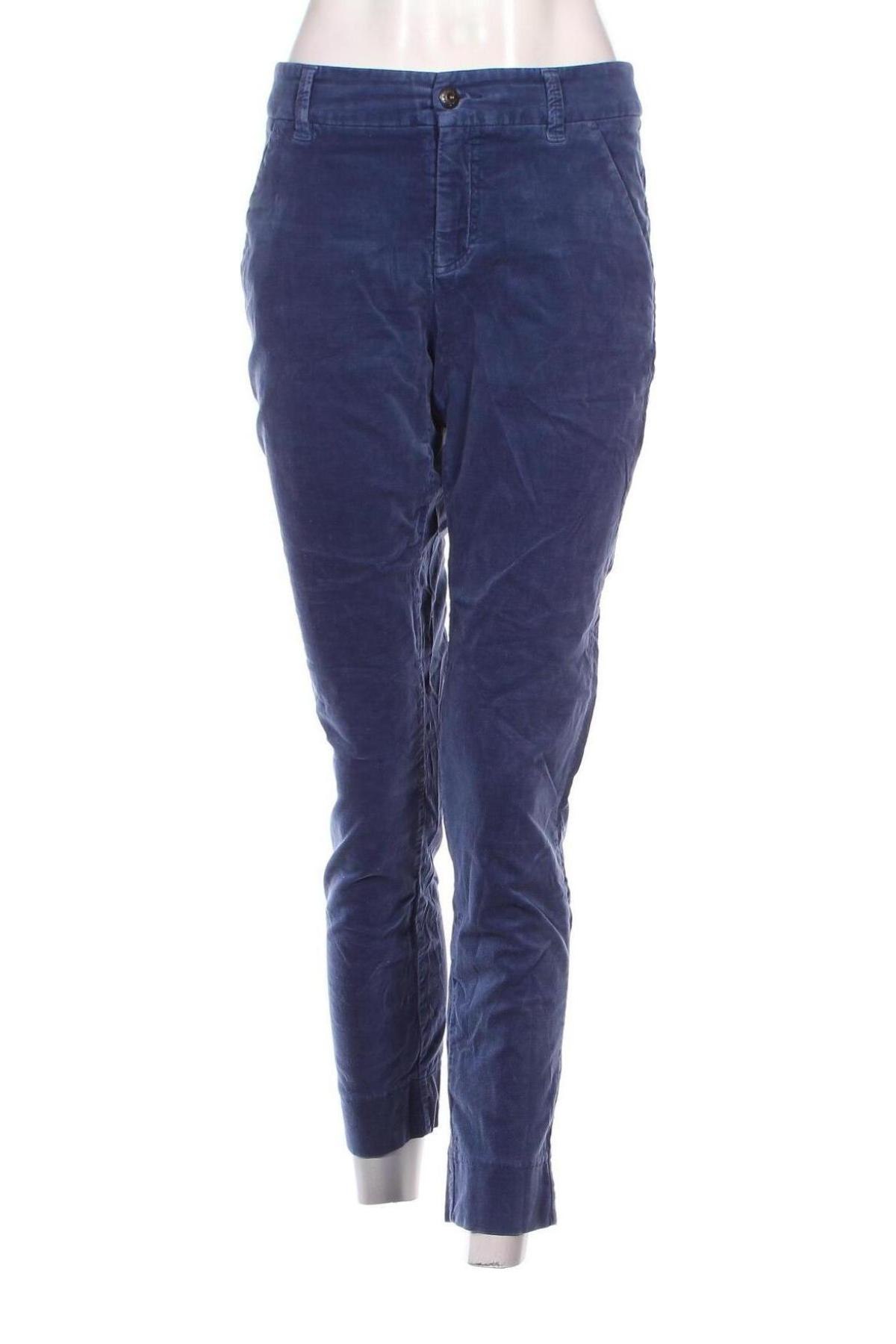 Pantaloni de velvet de femei Mac, Mărime L, Culoare Albastru, Preț 100,66 Lei