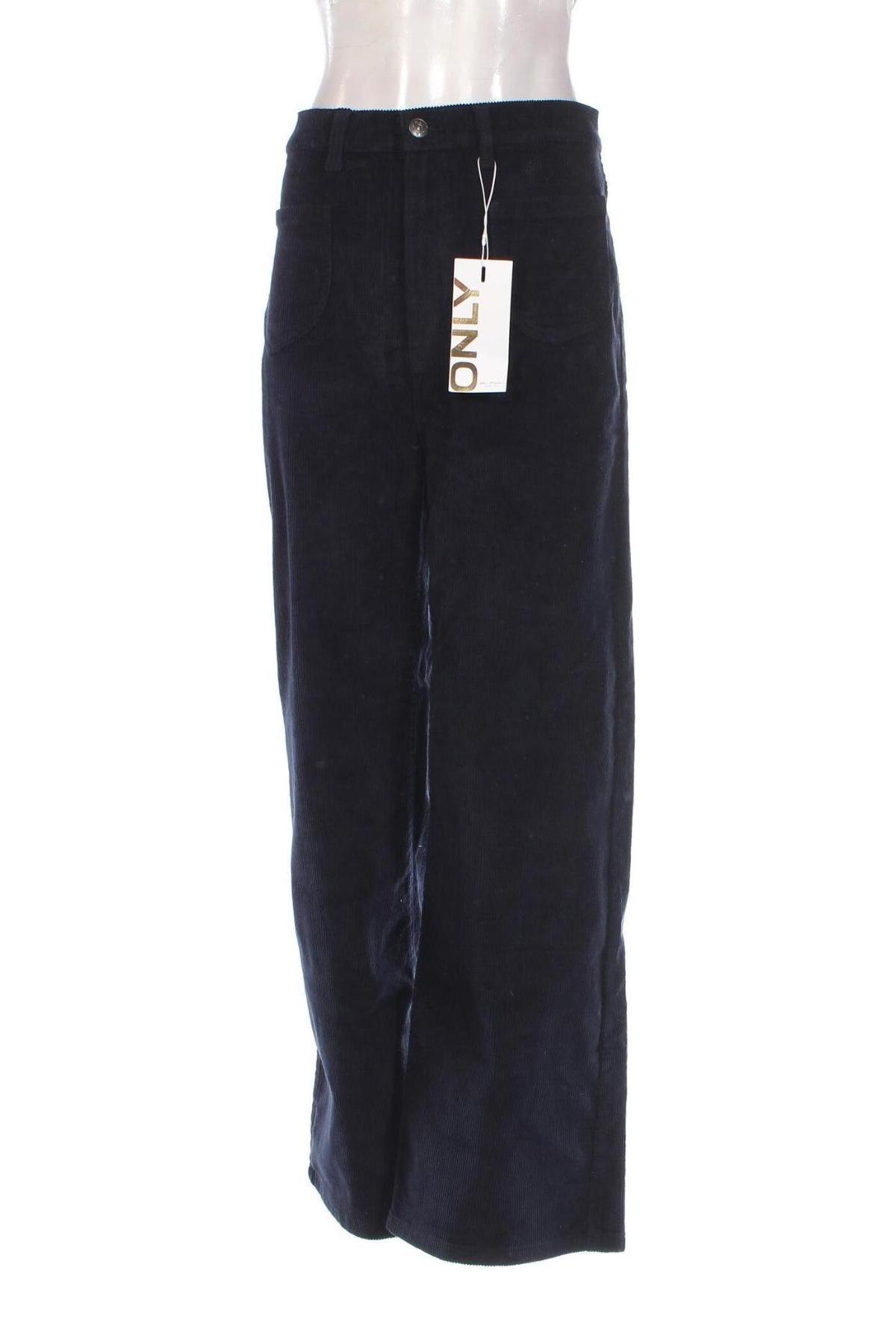 Γυναικείο κοτλέ παντελόνι ONLY, Μέγεθος L, Χρώμα Μπλέ, Τιμή 23,36 €
