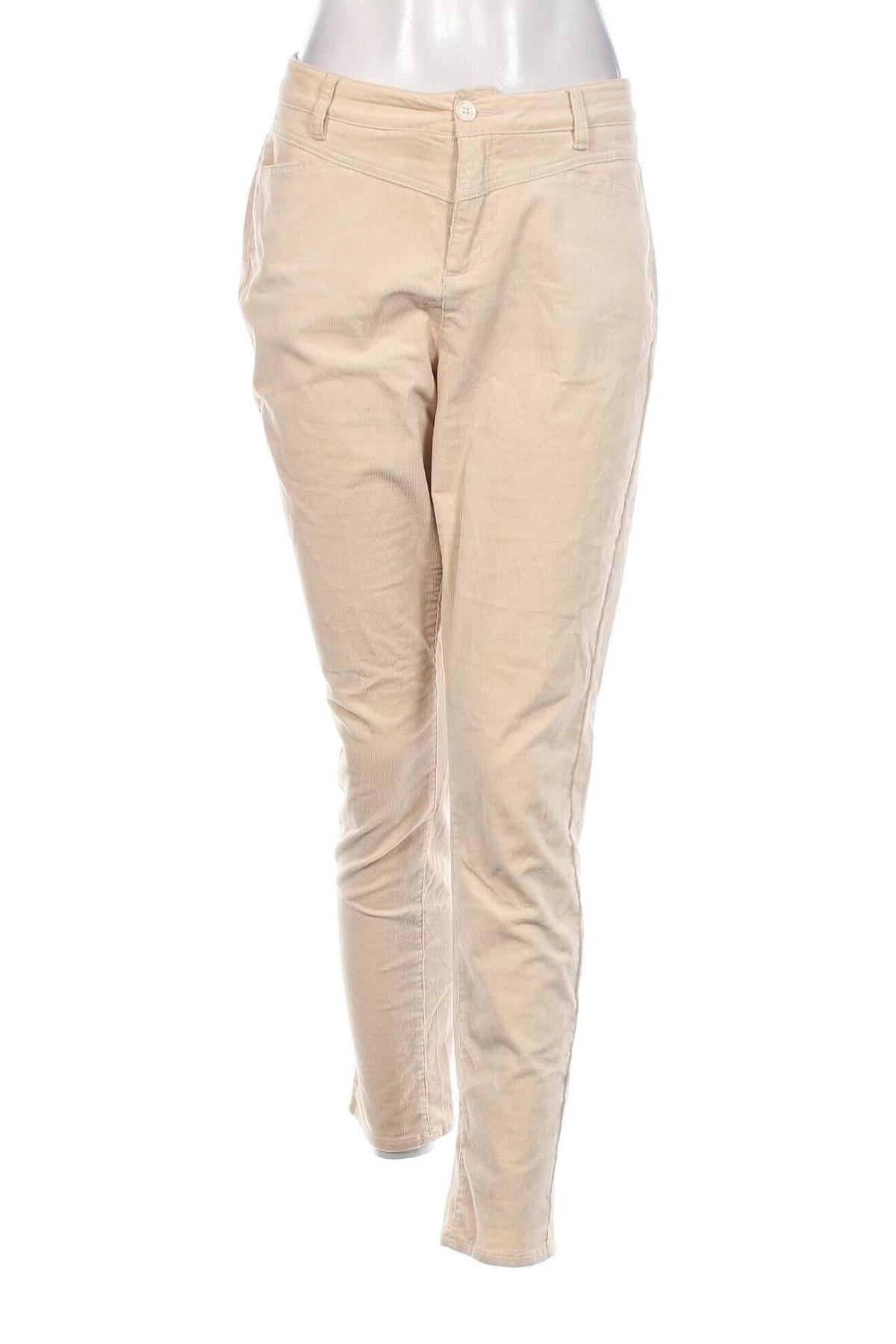 Γυναικείο κοτλέ παντελόνι S.Oliver, Μέγεθος M, Χρώμα  Μπέζ, Τιμή 10,14 €