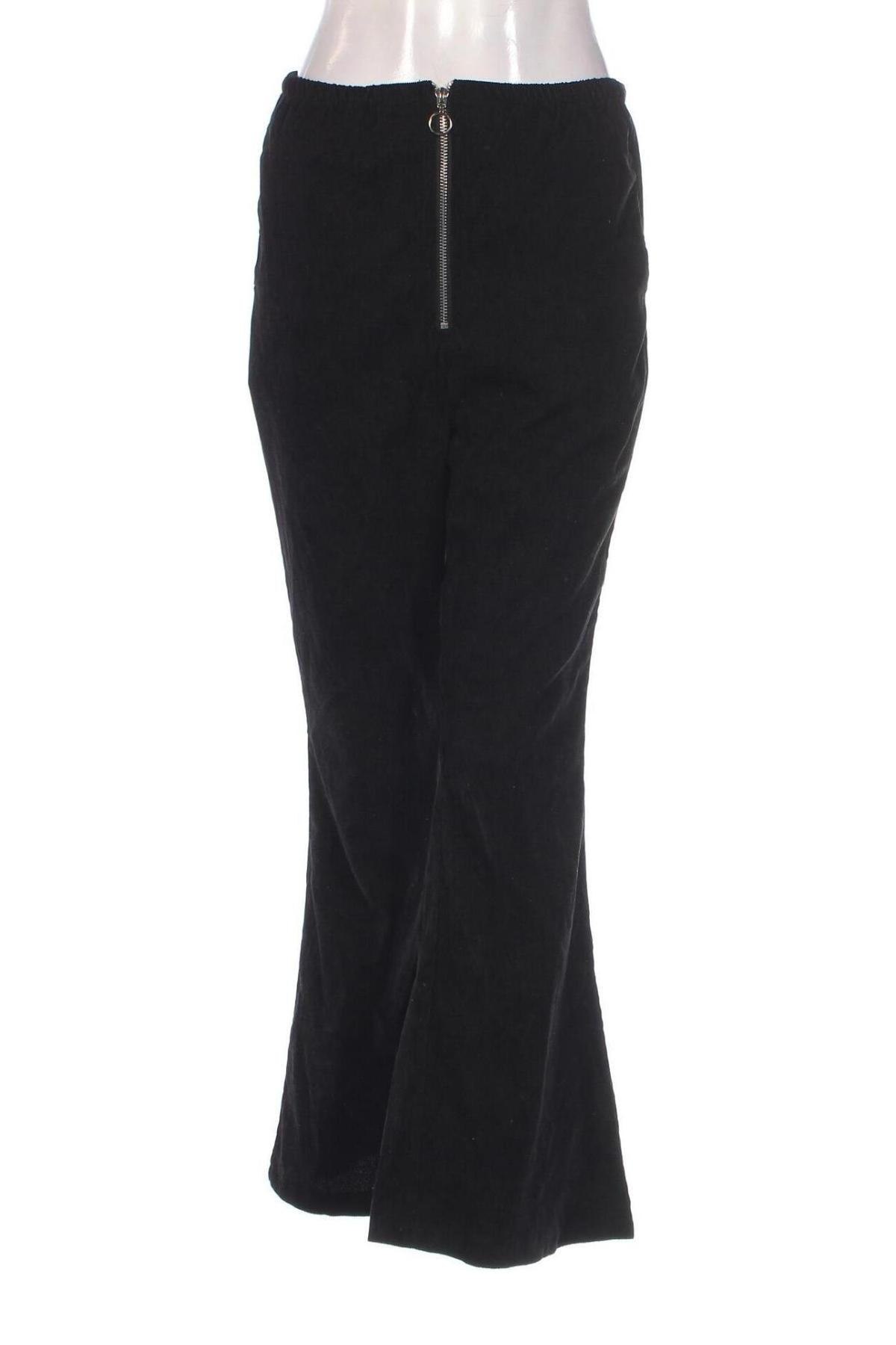 Pantaloni de velvet de femei SHEIN, Mărime M, Culoare Negru, Preț 42,18 Lei